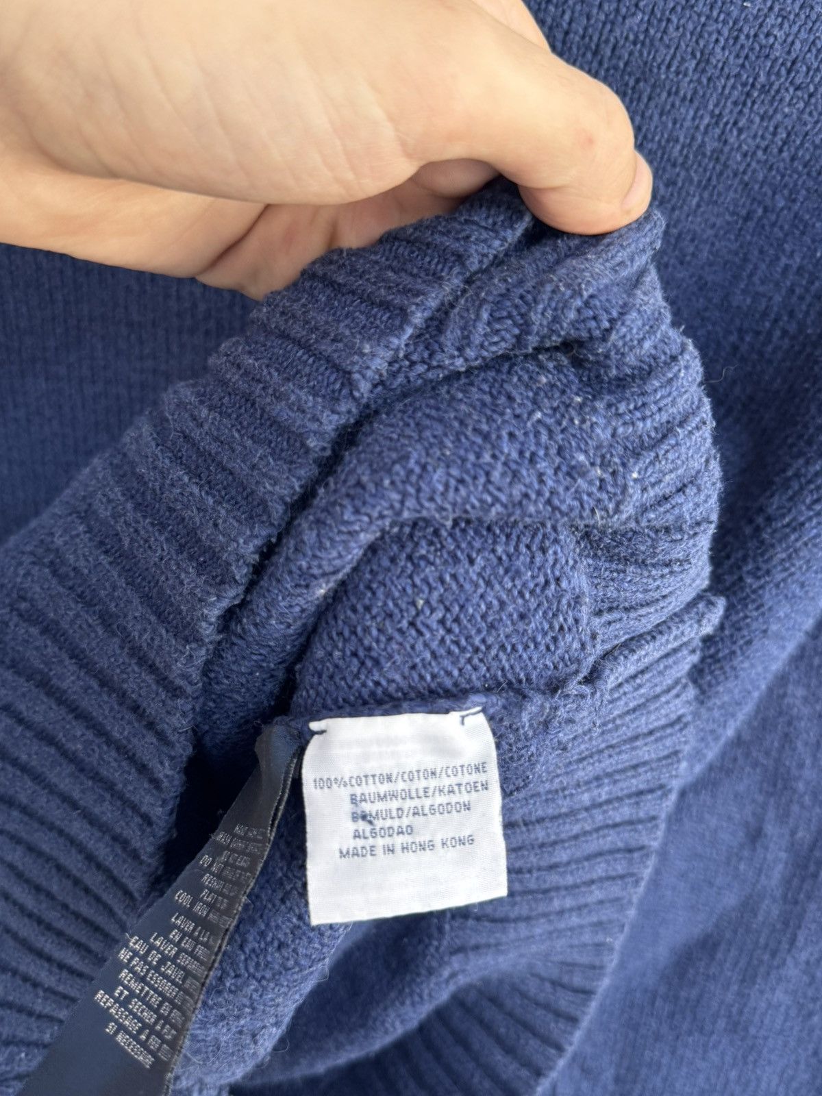 Polo Ralph Lauren Vintage Polo Ralph Lauren Sweater Cotton RL Rare Blue Mens L Size US L / EU 52-54 / 3 - 13 Thumbnail