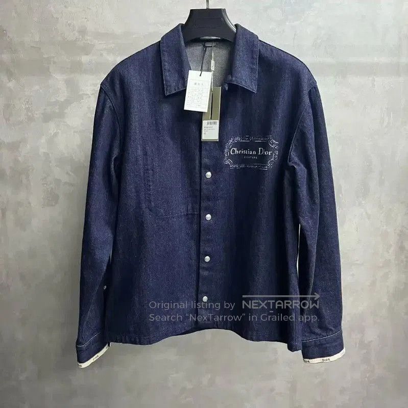 Dior Dior Blue Denim Long Sleeve Button-Up Shirt . Size US L / EU 52-54 / 3 - 1 Thumbnail