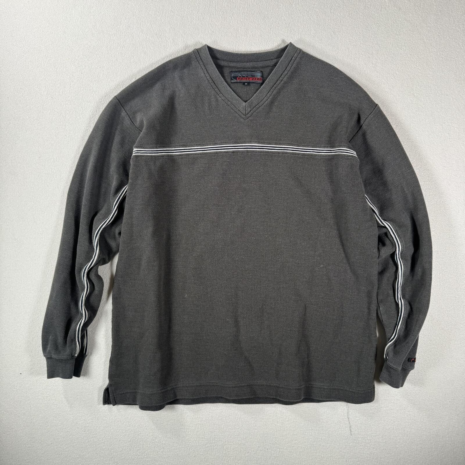 Point Zero Vintage Y2K Point Zero Striped Surf Style Sweater Size US M / EU 48-50 / 2 - 1 Thumbnail