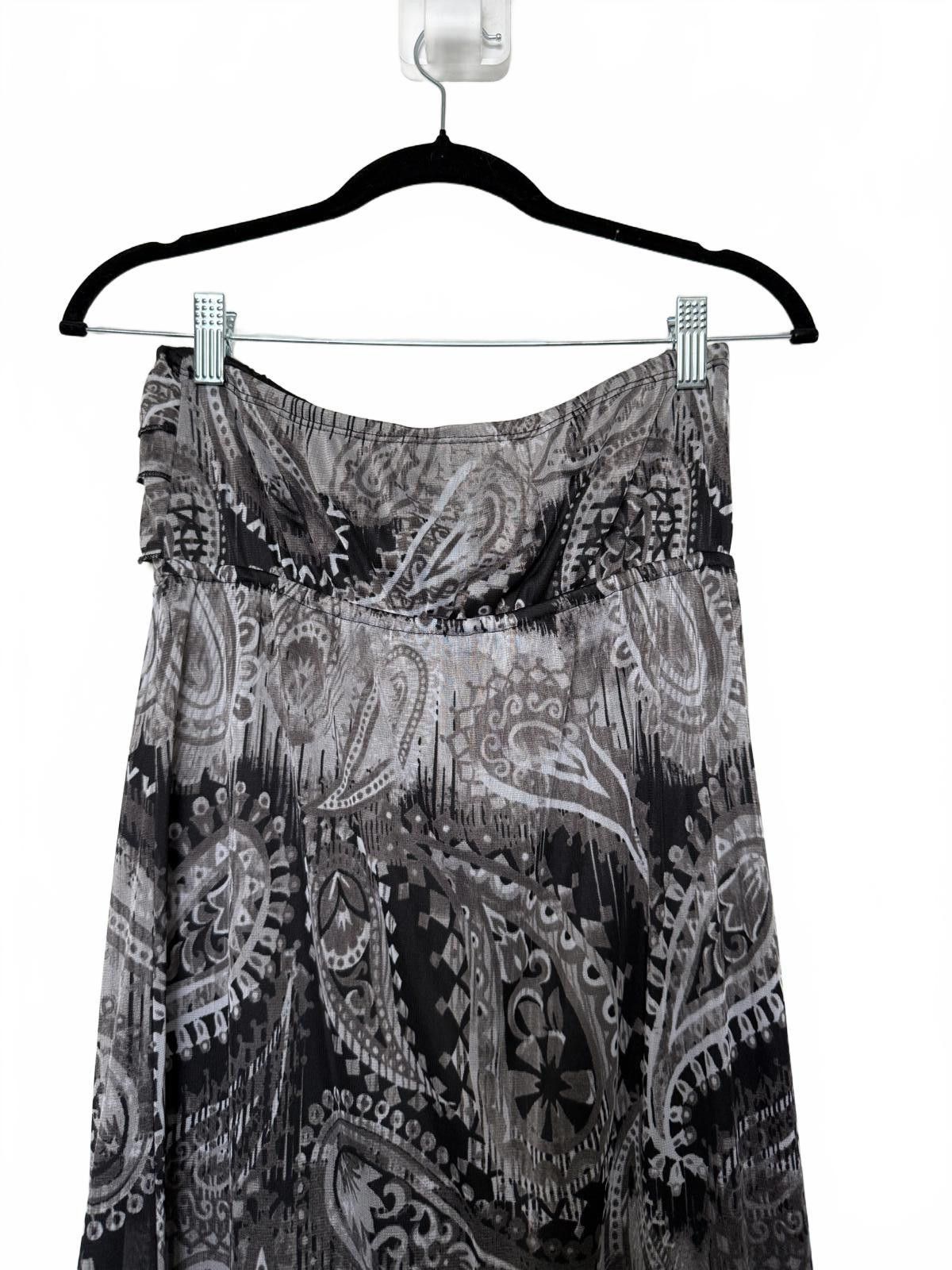 Designer Y2K Paisley Soft Grunge Sleeveless Long Maxi Dress Size L / US 10 / IT 46 - 5 Thumbnail
