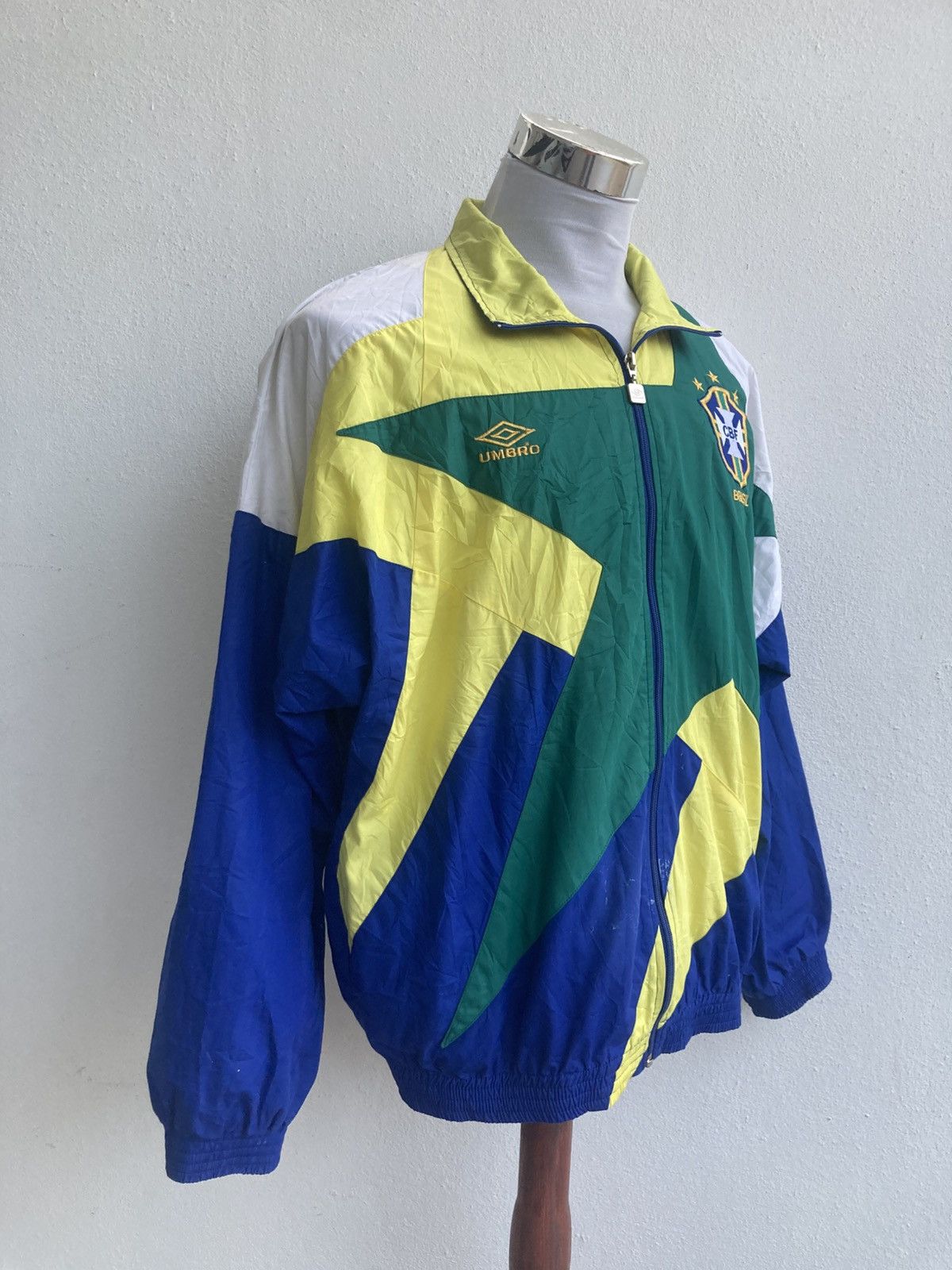 Other Vintage Adidas Umbro Brasil 1994 World Cup Hamilton Jacket Size US M / EU 48-50 / 2 - 9 Thumbnail