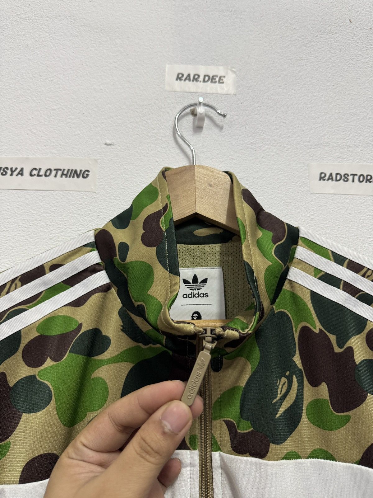 Adidas × Bape Adidas x Bape Firebird Camo Track Jacket Size US L / EU 52-54 / 3 - 4 Thumbnail