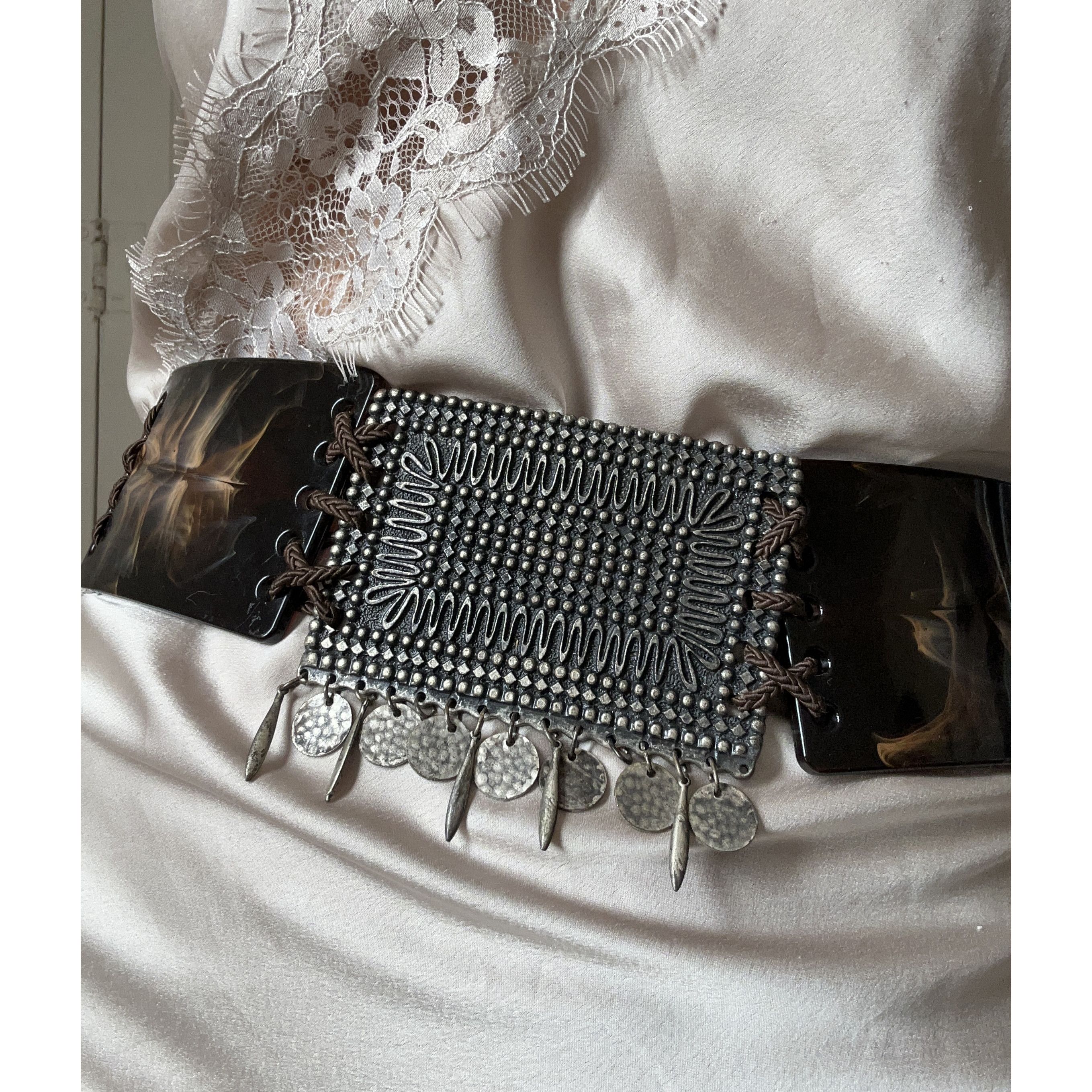 Vintage Vintage Y2K Boho Tribal Tie Belt Size ONE SIZE - 5 Thumbnail
