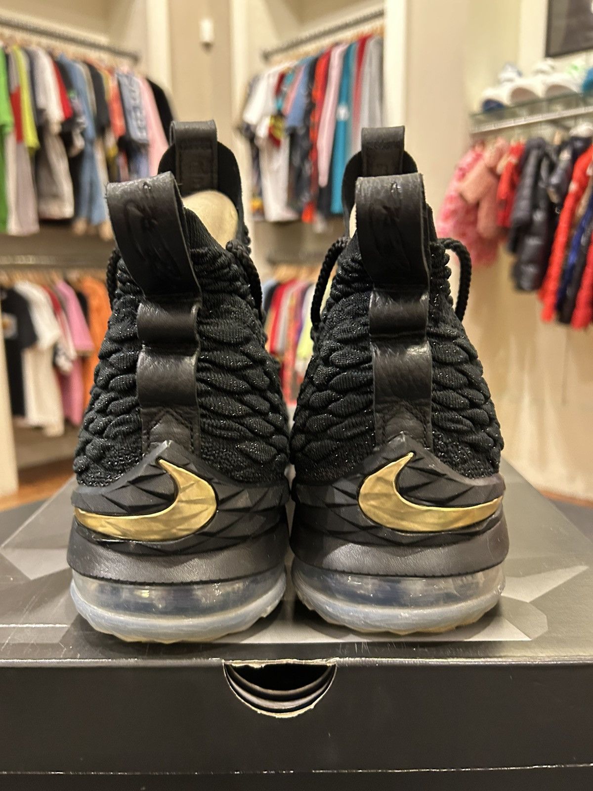 Nike Nike Lebron 15 ‘Black Gold’ Size US 11 / EU 44 - 3 Thumbnail