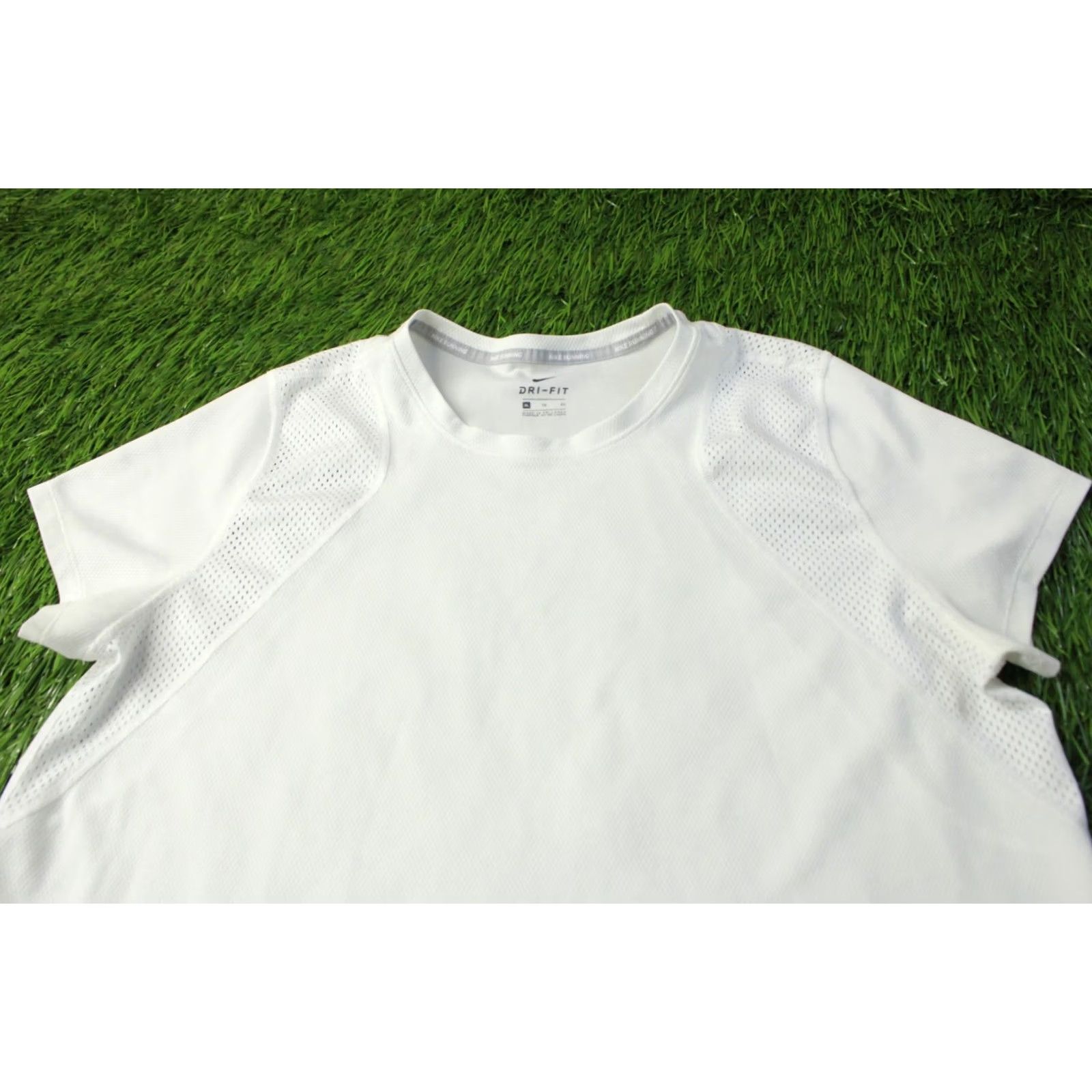 Nike Nike Dri-FIT Running Shirt Women XL White Jersey Short Sleeve Training 2018 Size XL / US 12-14 / IT 48-50 - 2 Thumbnail