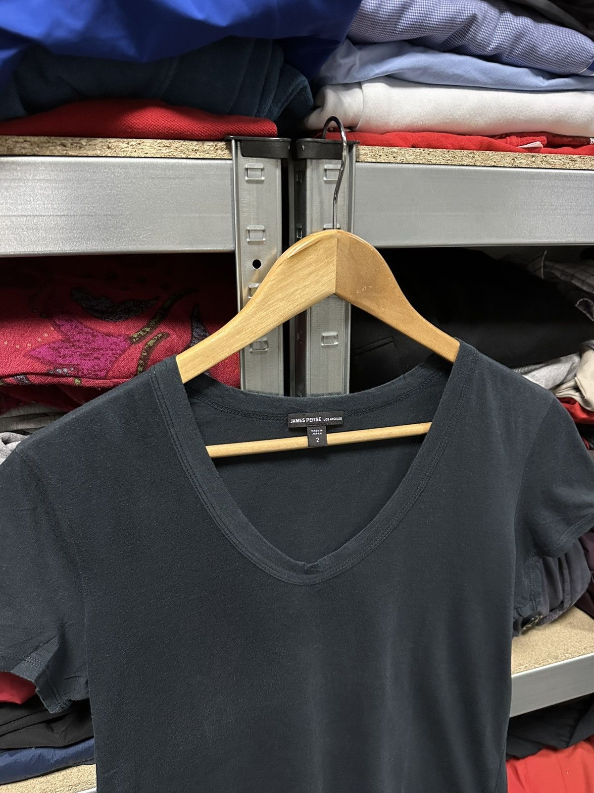 James Perse James Perse Standard Japanese Women’s Black T-Shirt Top 2 Size M / US 6-8 / IT 42-44 - 4 Thumbnail
