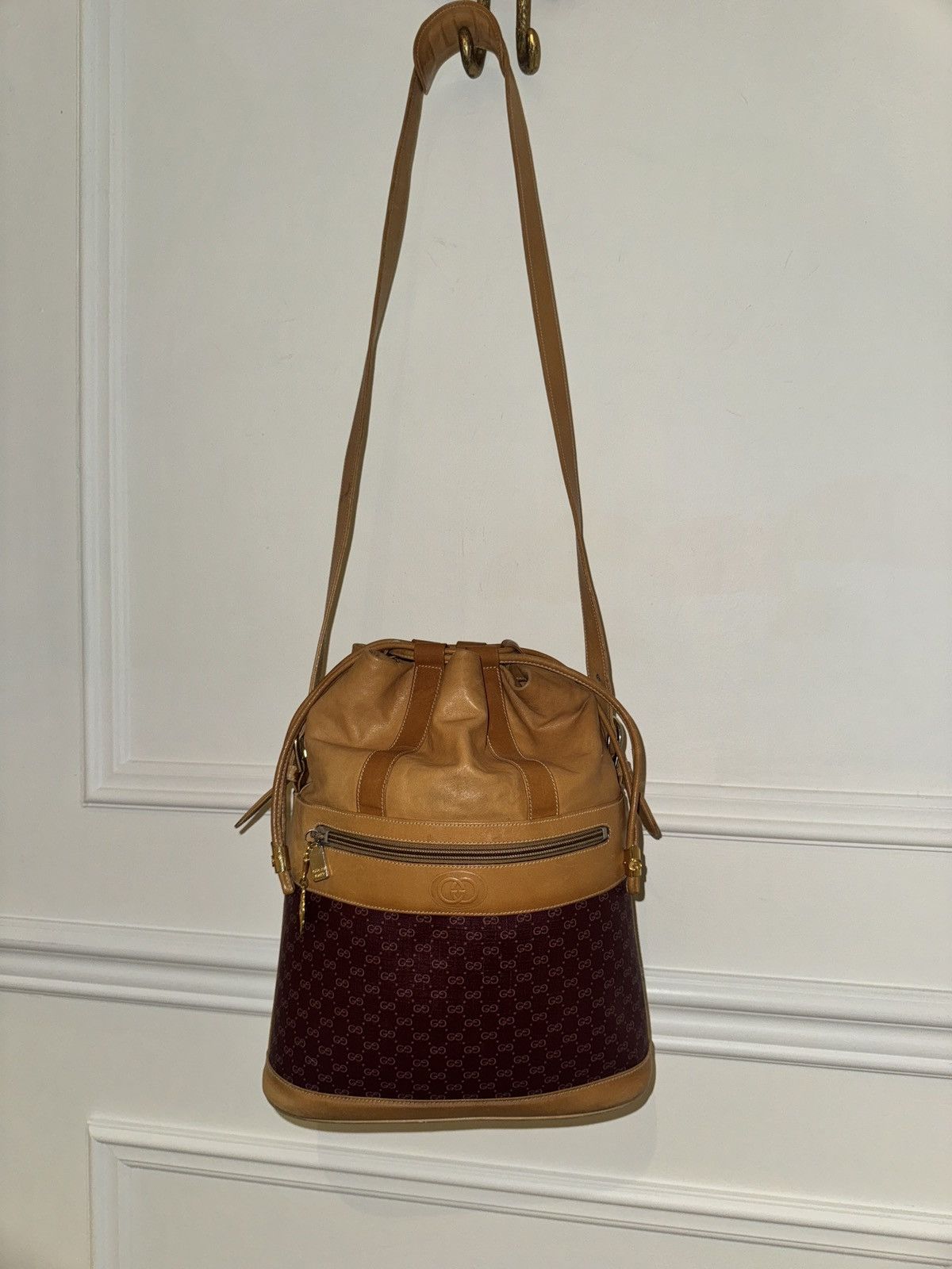 Gucci Vintage Gucci GG Monogram Bucket Bag (80s/90s) Size ONE SIZE - 6 Thumbnail