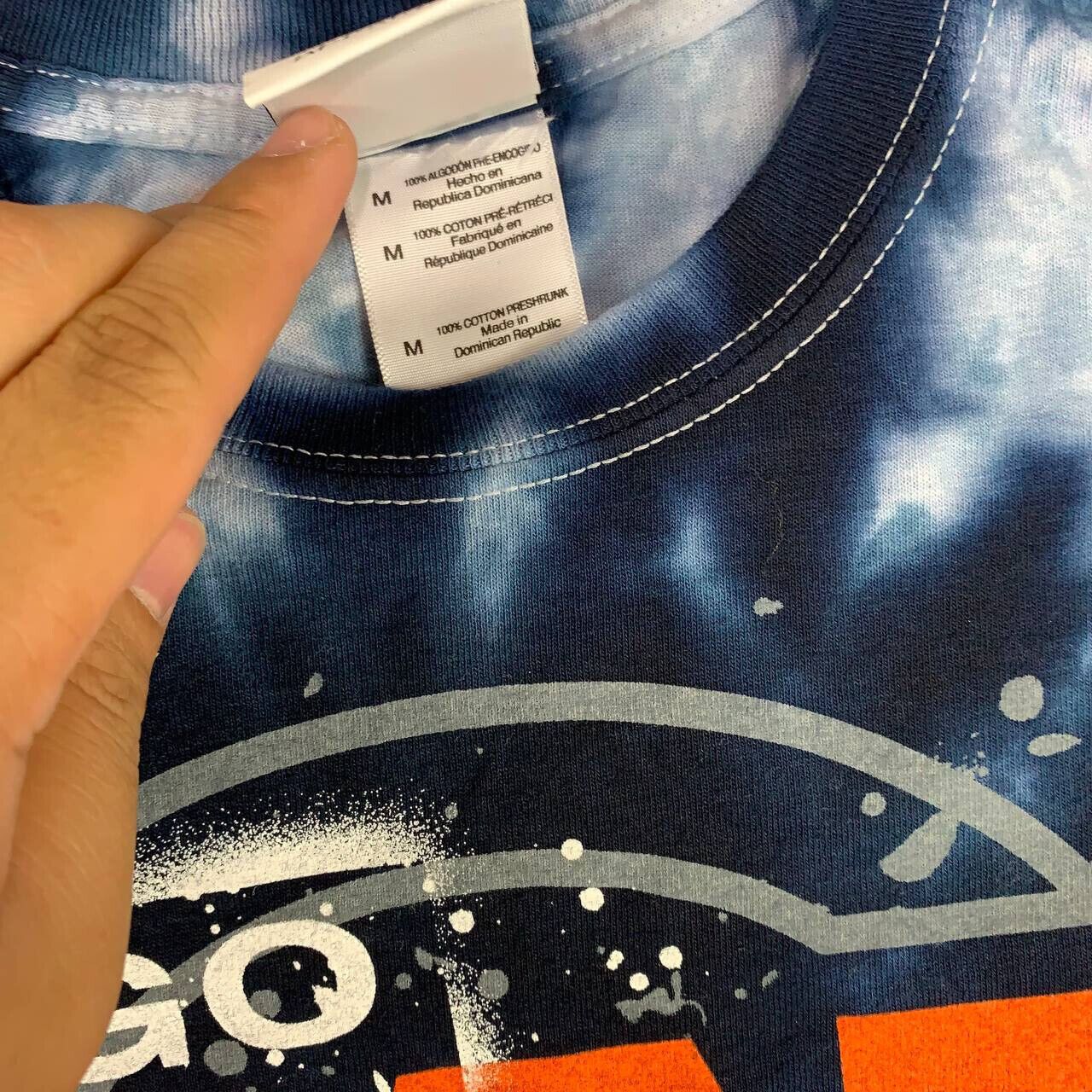 NFL Chicago Bears NFL Medium Blue Tie Dye Tshirt New Men Size US M / EU 48-50 / 2 - 4 Thumbnail