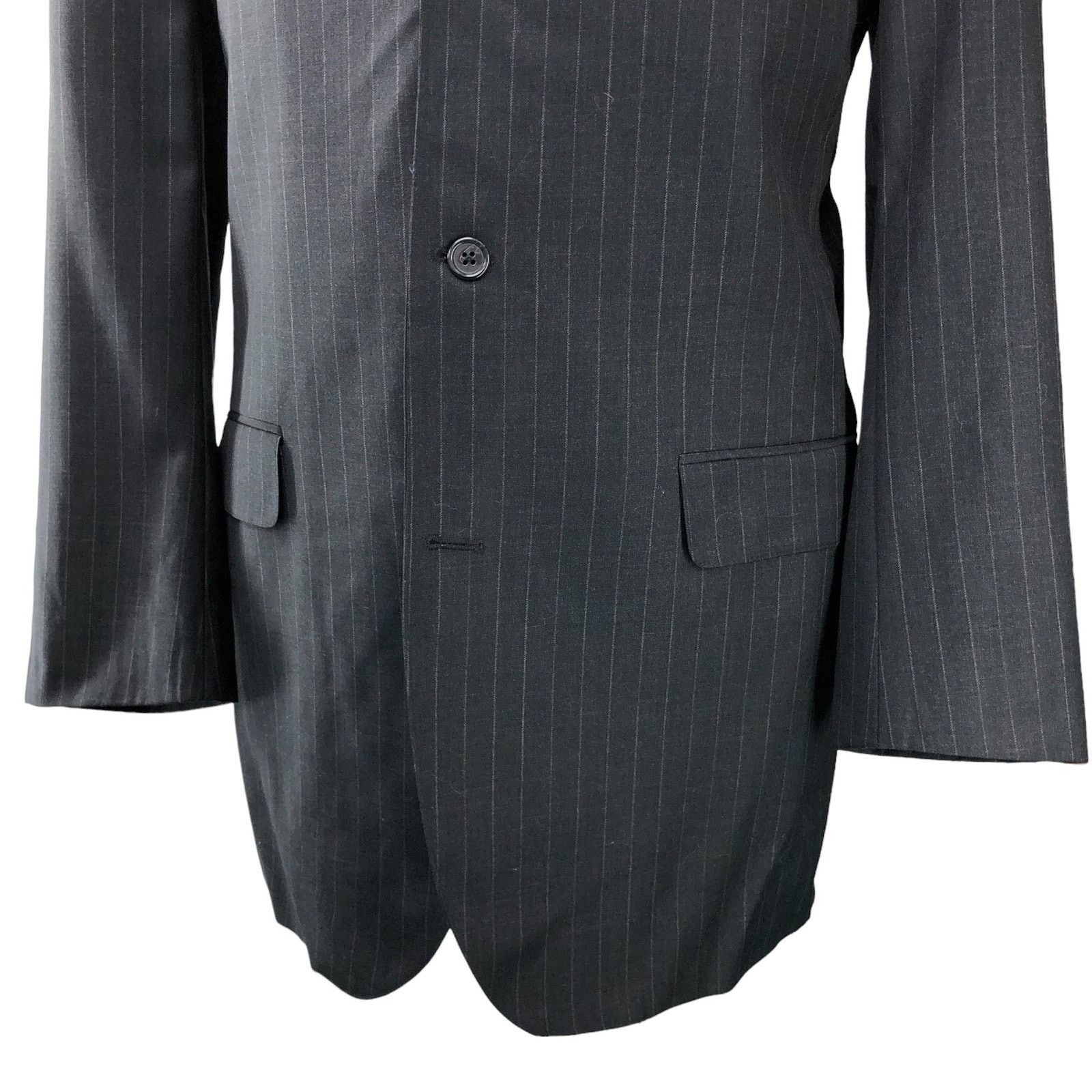Southwick Southwick Mens Size 44XL Extra Long Suit 2 Piece Pinstripe Size 44L - 4 Thumbnail
