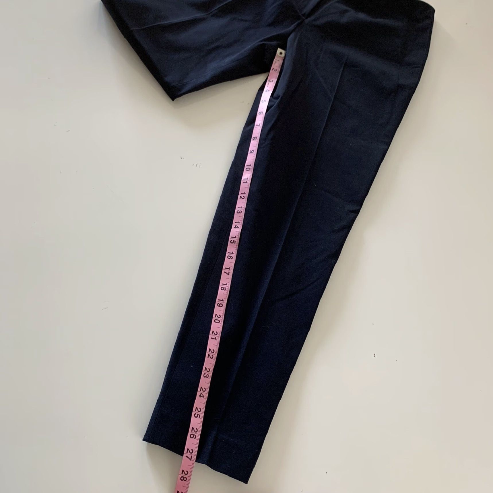 Vintage Evelyn & Arthur Ankle Chino Pants Women's Size 8 Navy Blue Size 30" / US 8 / IT 44 - 5 Thumbnail