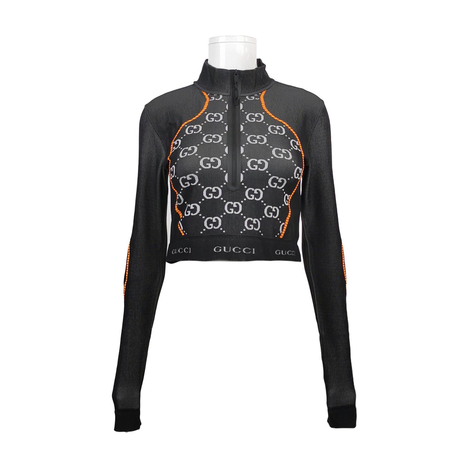 Gucci Gucci Monogram Crop Top Size L Size L / US 10 / IT 46 - 1 Thumbnail