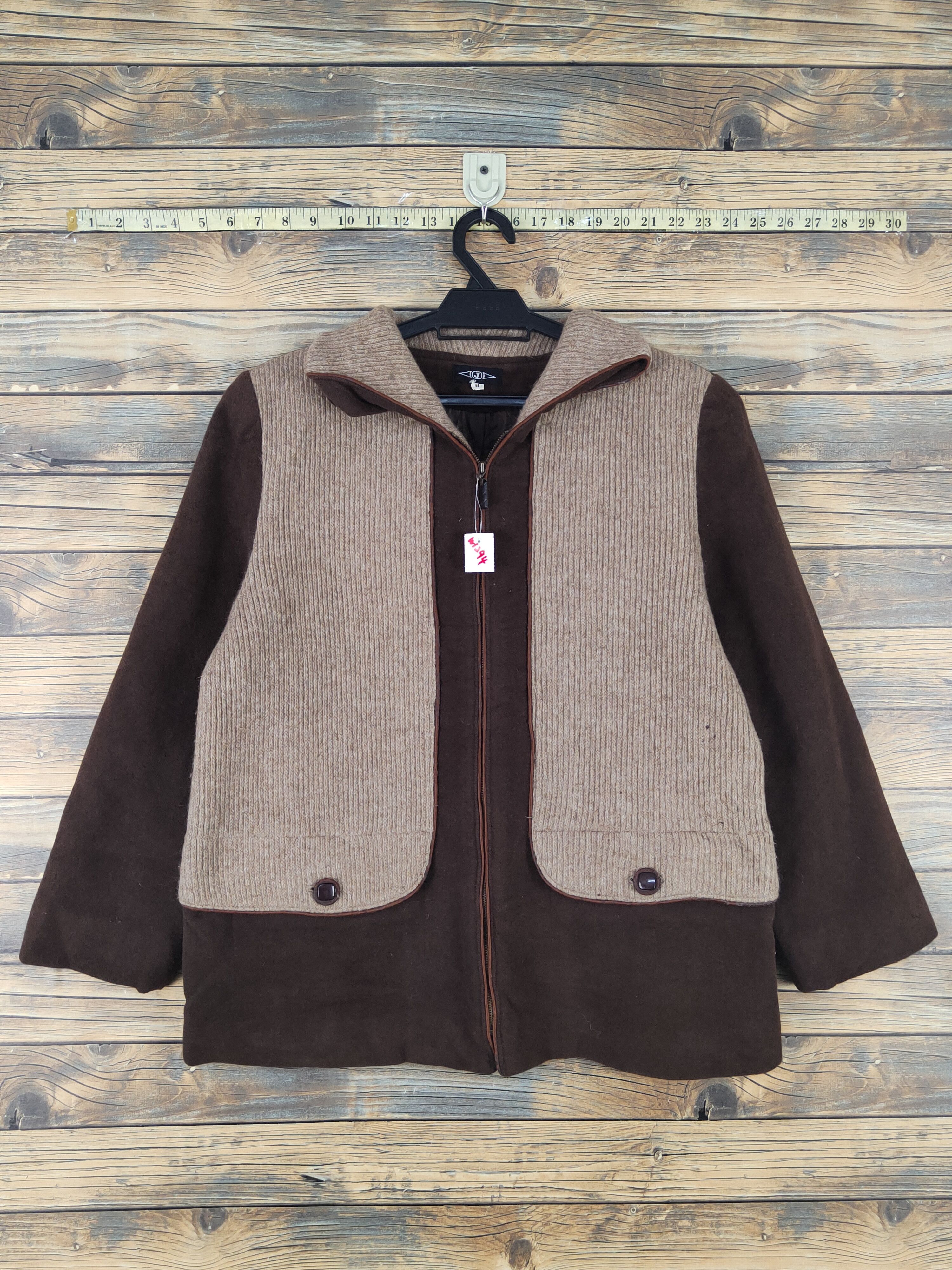 Homespun Knitwear × Japanese Brand × Vintage J Dark Brown Knitwear Sweaters #W1294 Size M / US 6-8 / IT 42-44 - 1 Thumbnail