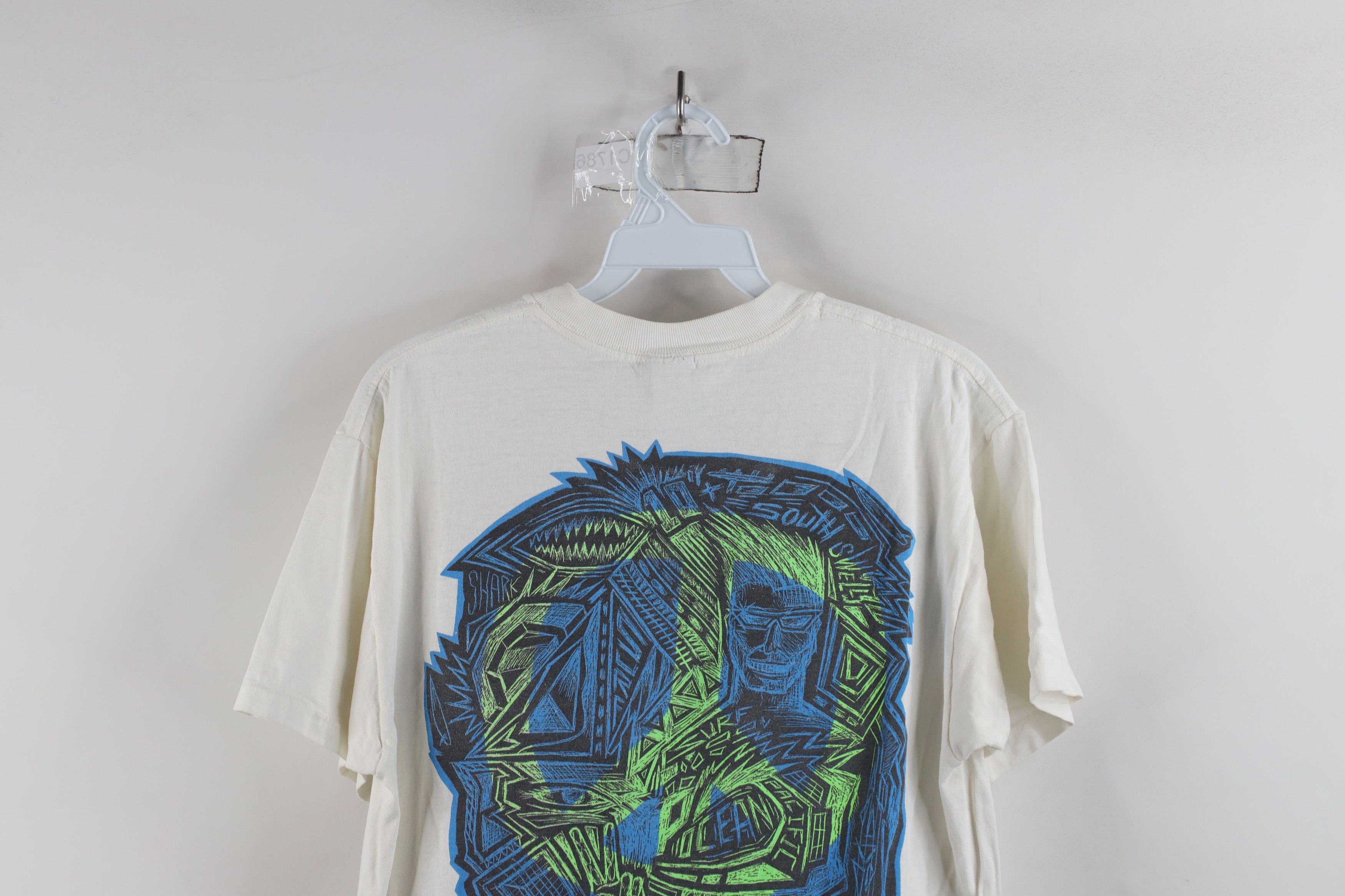Ocean Pacific × Vintage Vintage 90s Ocean Pacific Spell Out Surfing T-Shirt USA Size US M / EU 48-50 / 2 - 16 Thumbnail