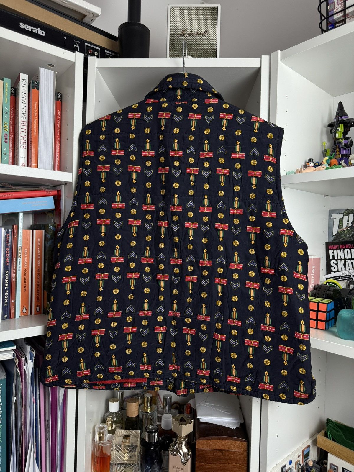 Versace × Vintage Vintage 90s Gianni Versace Silk zip all over print Vest M 80s Size US M / EU 48-50 / 2 - 2 Thumbnail