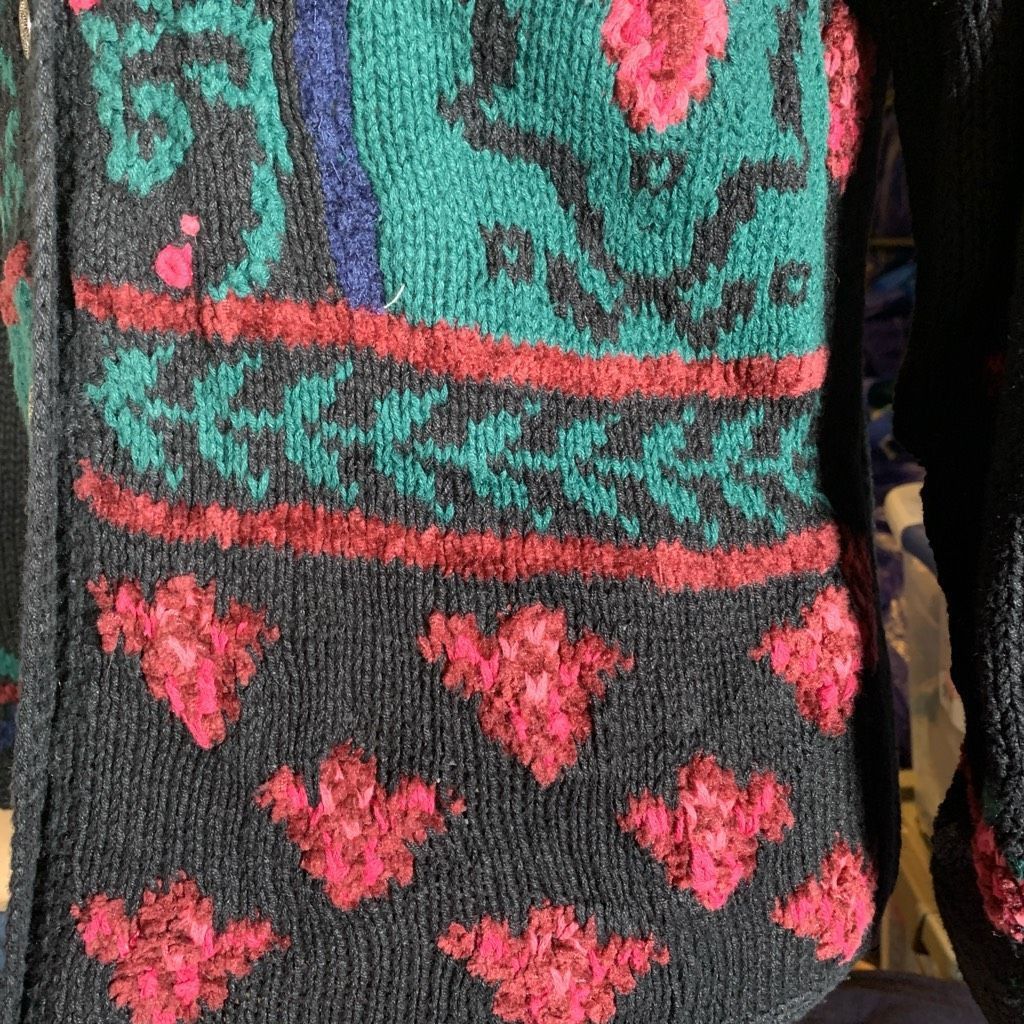 Northern Isles Vintage Northern Isles Hand-Knitted Floral Cardigan Sweater Size M / US 6-8 / IT 42-44 - 8 Thumbnail