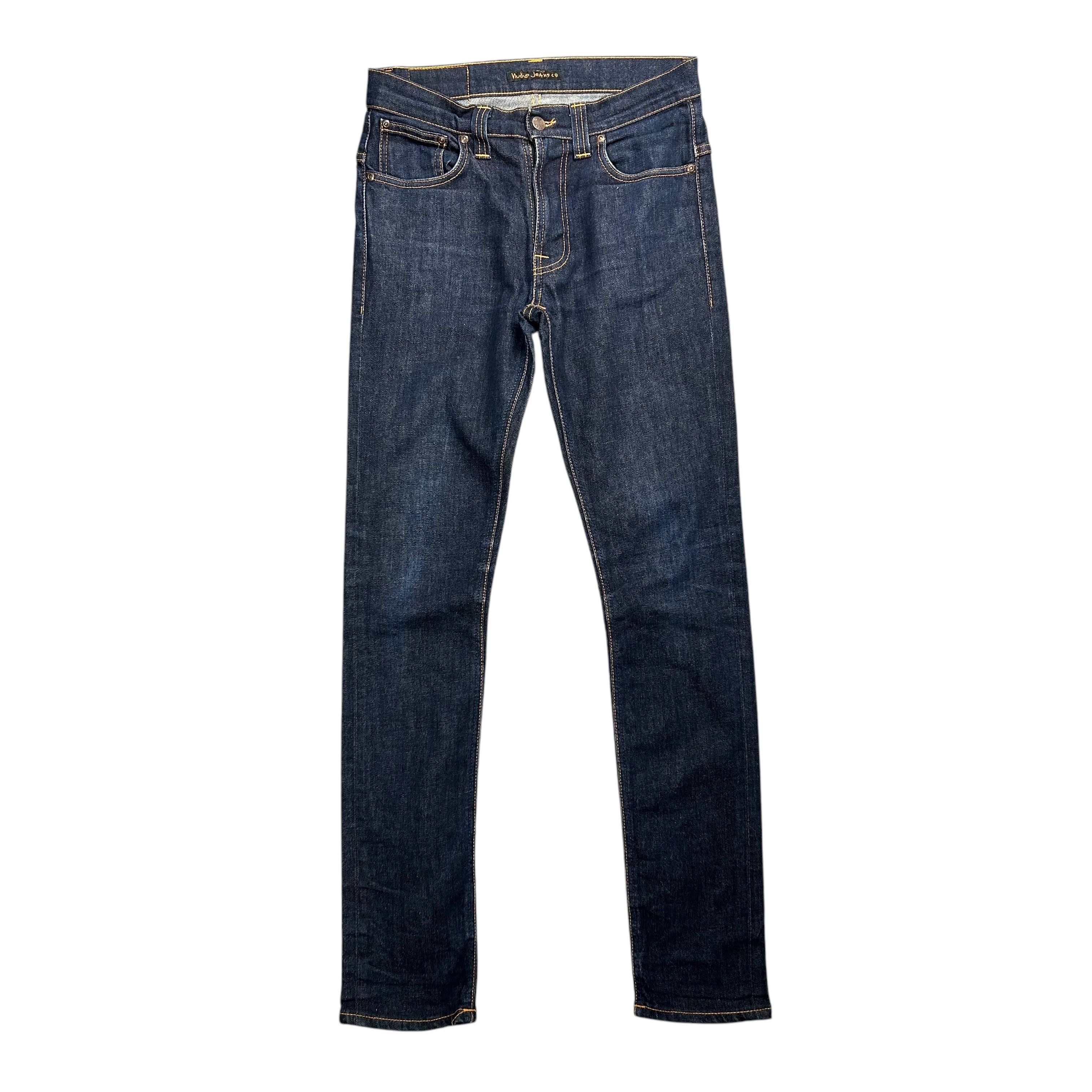 Nudie Jeans Nudie Jeans Tape Ted Org 16 Dips Dry Blue Denim Jeans W31L34 Size US 31 - 1 Thumbnail