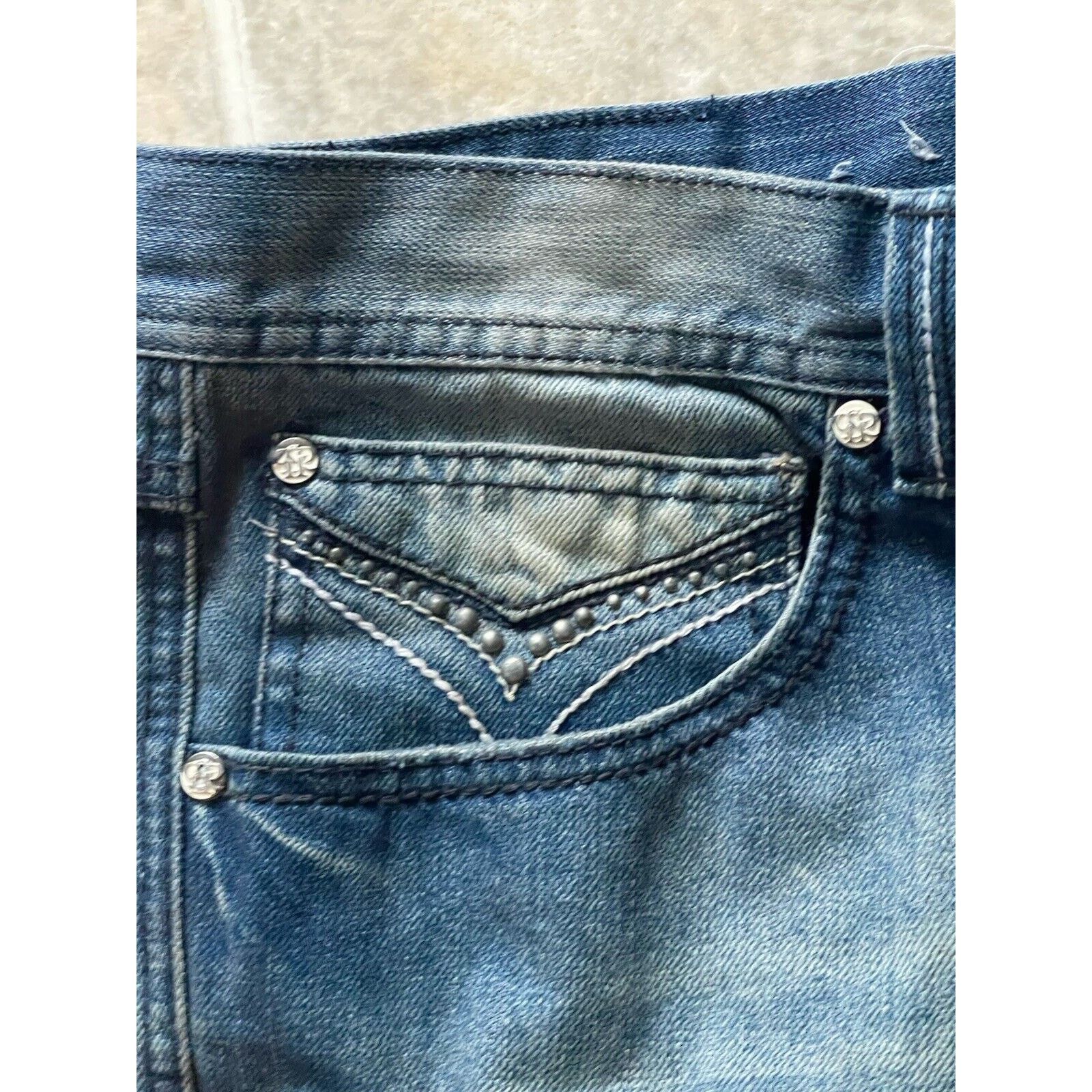 Pelle Pelle Vintage Y2K Pelle Pelle Mens 42X34 Trim Thick Stitch Denim Size US 42 / EU 58 - 5 Thumbnail