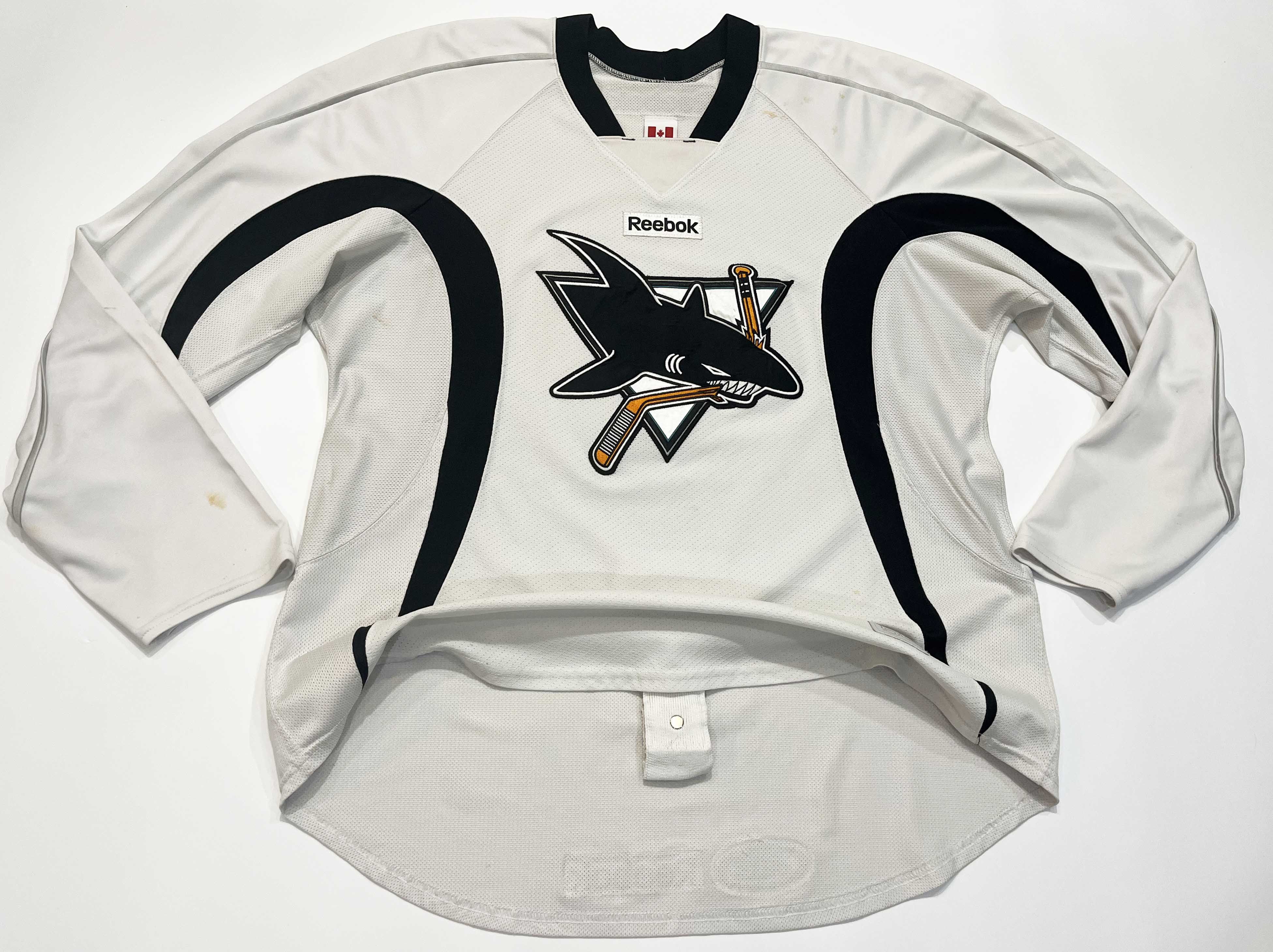 Reebok Reebok Worcester Sharks AHL Practice Worn Hockey Jersey Size US L / EU 52-54 / 3 - 1 Thumbnail