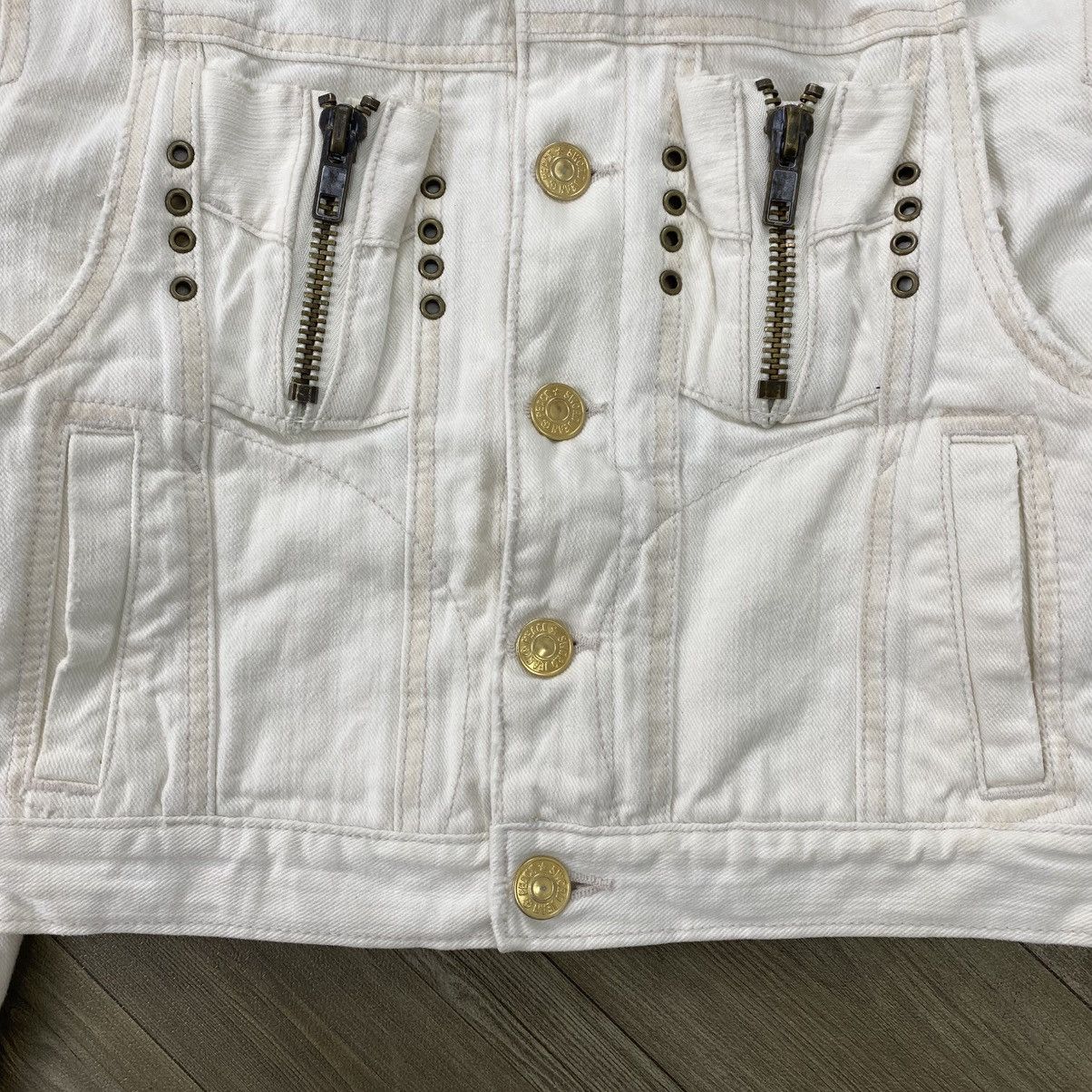 Japanese Brand 2000s Swordfish Studded Punk Lgb Style Bono Denim Jacket Y2K Size XS / US 0-2 / IT 36-38 - 9 Thumbnail