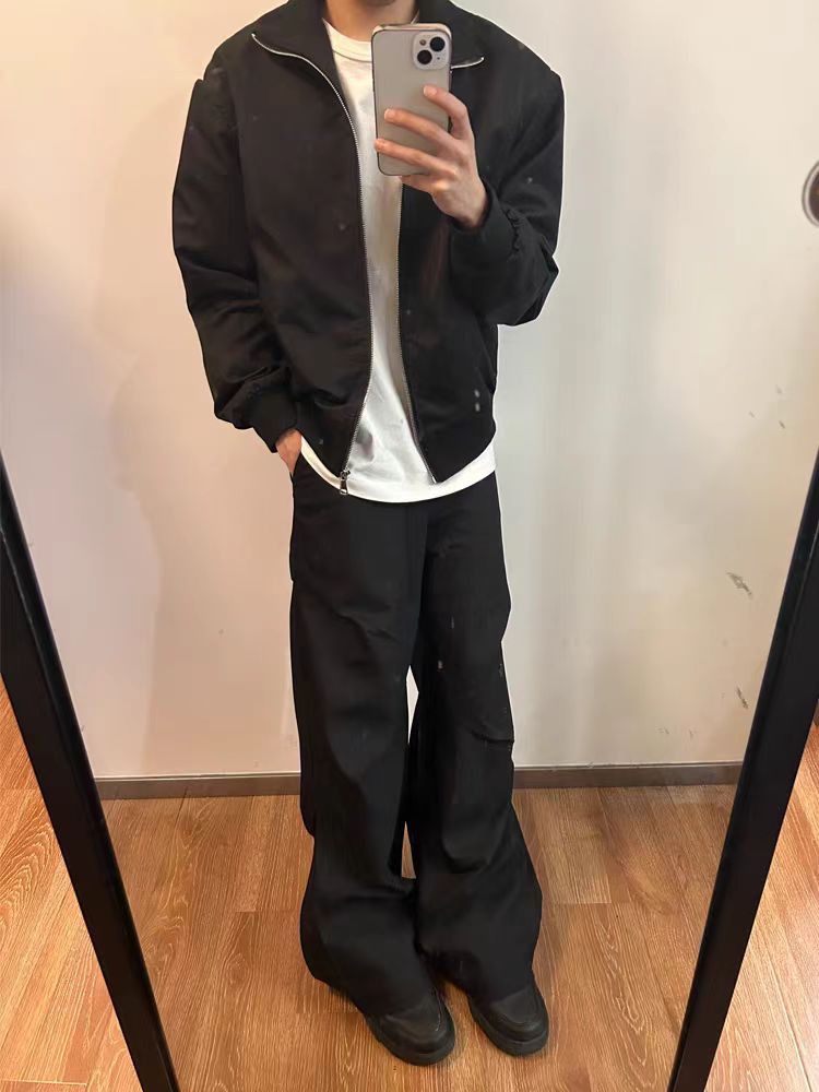 Japanese Brand × Vintage Heavy duty pleated design micro flare casual baggy pants Size US 34 / EU 50 - 4 Thumbnail