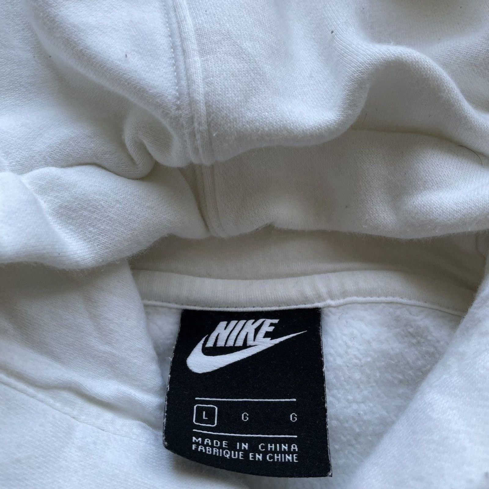 Nike Vintage Y2K Nike Sportswear Swoosh Hoodie Large White Rare Size US L / EU 52-54 / 3 - 3 Thumbnail