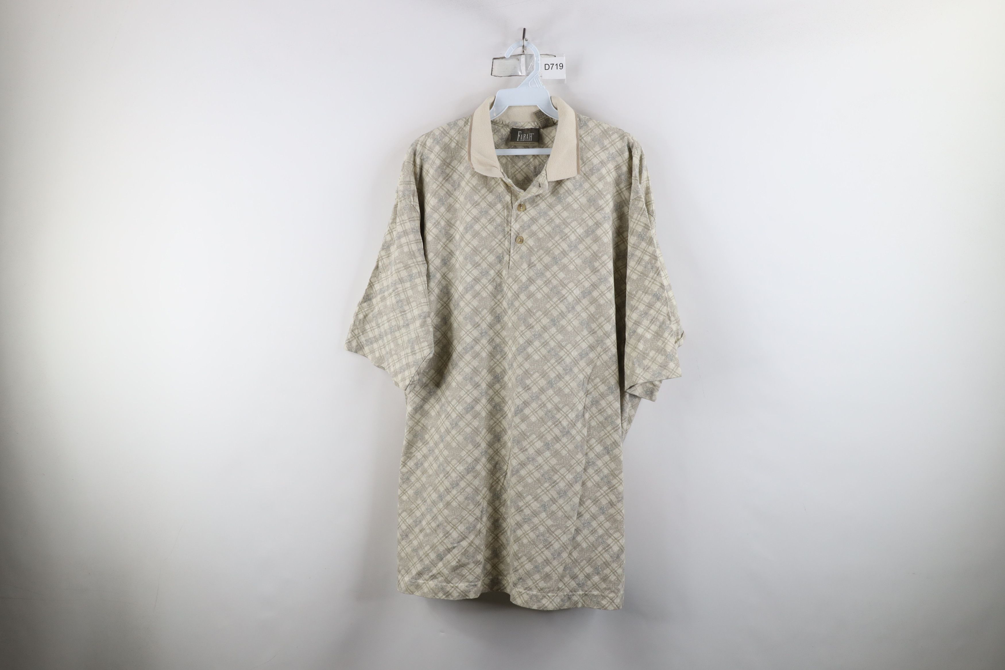 Vintage Vintage 90s Streetwear Hatch Plaid Collared Golf Polo Shirt Size US XL / EU 56 / 4 - 1 Thumbnail