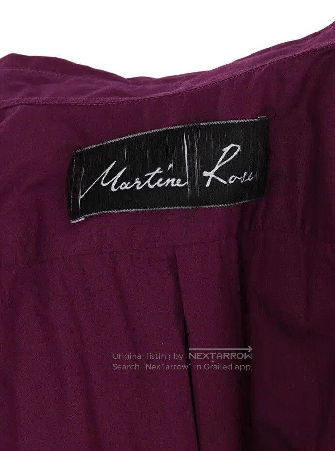 Martine Rose Martine Rose Purple Loose Fit Shirt. Size US XS / EU 42 / 0 - 4 Thumbnail