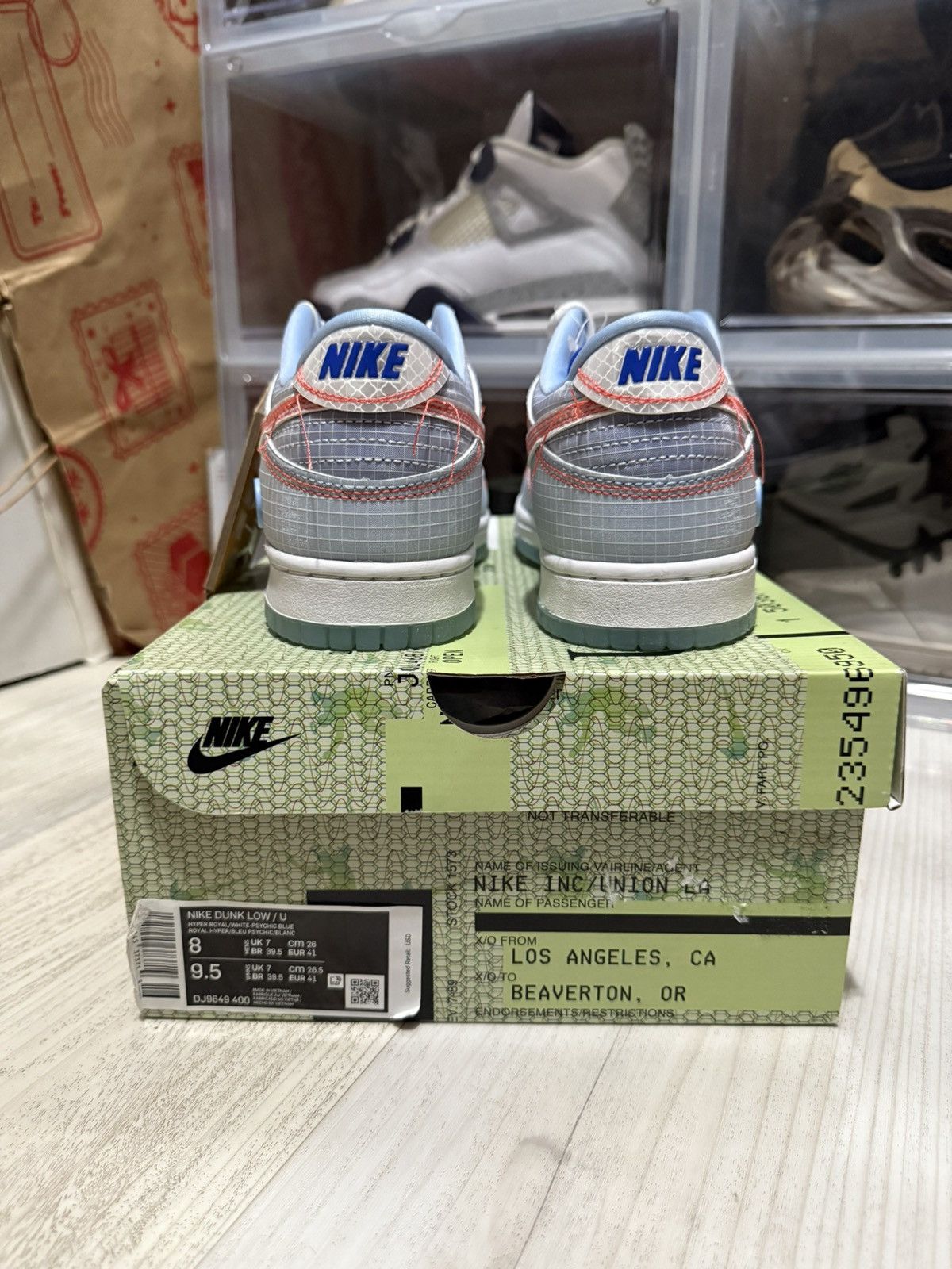 Nike × Union LA Union Nike Dunk Low Passport Pack Argon Size US 8 / EU 41 - 5 Thumbnail