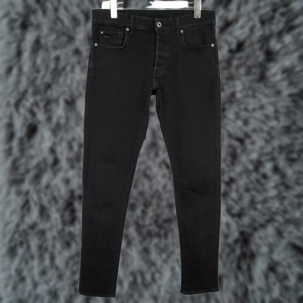 G-Star G-STAR 3301 Slim Jeans Men's W31/L34 Black Denim Button Fly Stretch Pockets Jeans Mens W31/L34 Black Denim Button Fly Stretch Pockets Size US 31 - 1 Thumbnail