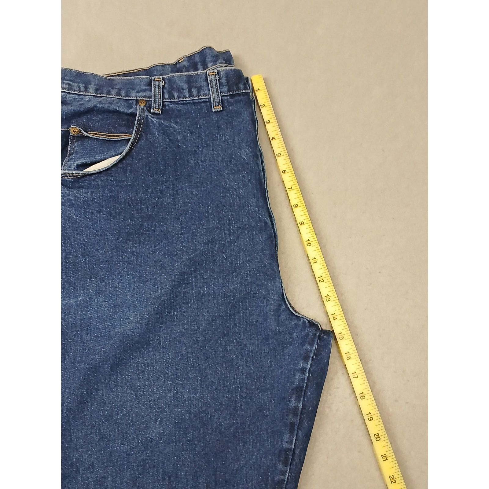Wrangler Wrangler (46x32) Rugged Relaxed Straight Blue Denim Jeans Size US 30 / EU 46 - 6 Thumbnail