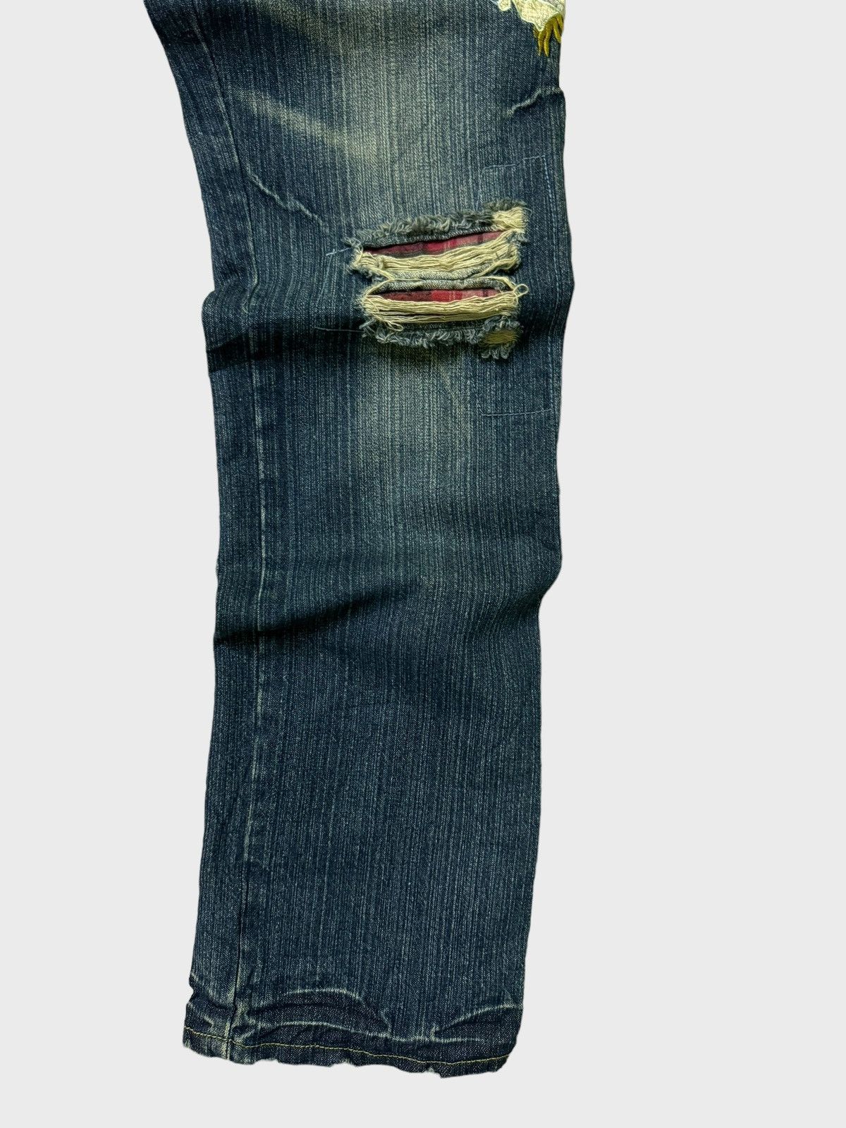 Vintage VINTAGE JAPANESE TRADITION SOLBERRY DRAGON EMBROIDERED DENIM Size US 30 / EU 46 - 6 Thumbnail