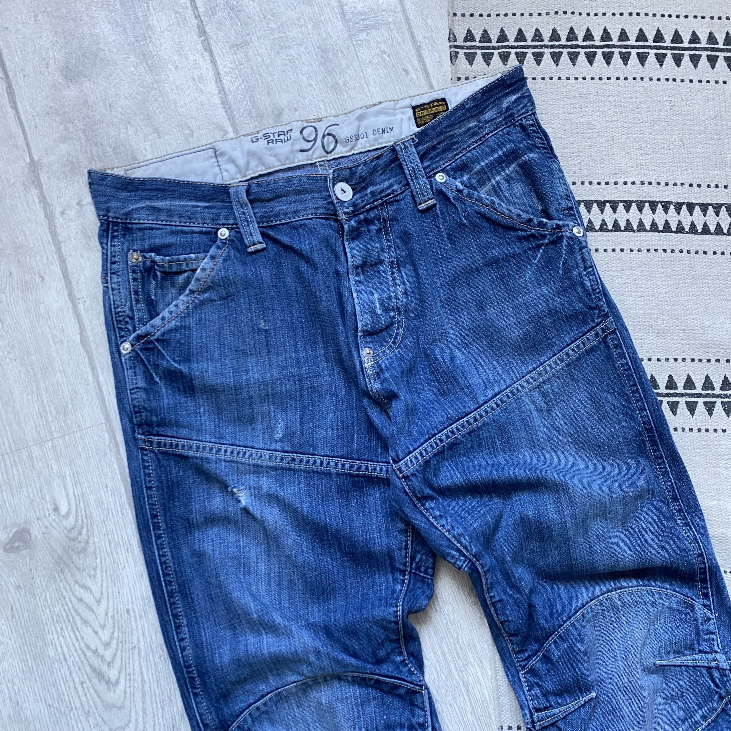 G-Star 👖Vintage 96 G-Star Raw denim Y2K Biker jeans Diesel Size US 32 / EU 48 - 8 Thumbnail