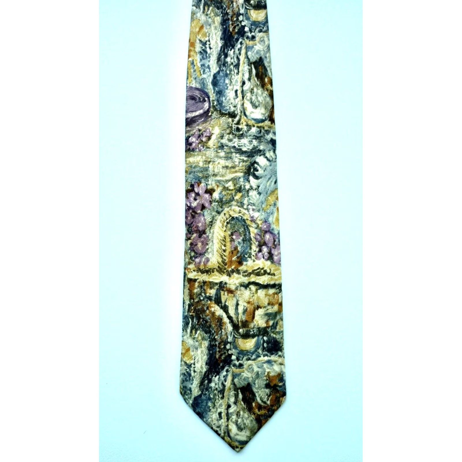 Ermenegildo Zegna VINTAGE Ermenegildo Zegna Silk Tie Abstract Made in Italy Size ONE SIZE - 3 Thumbnail