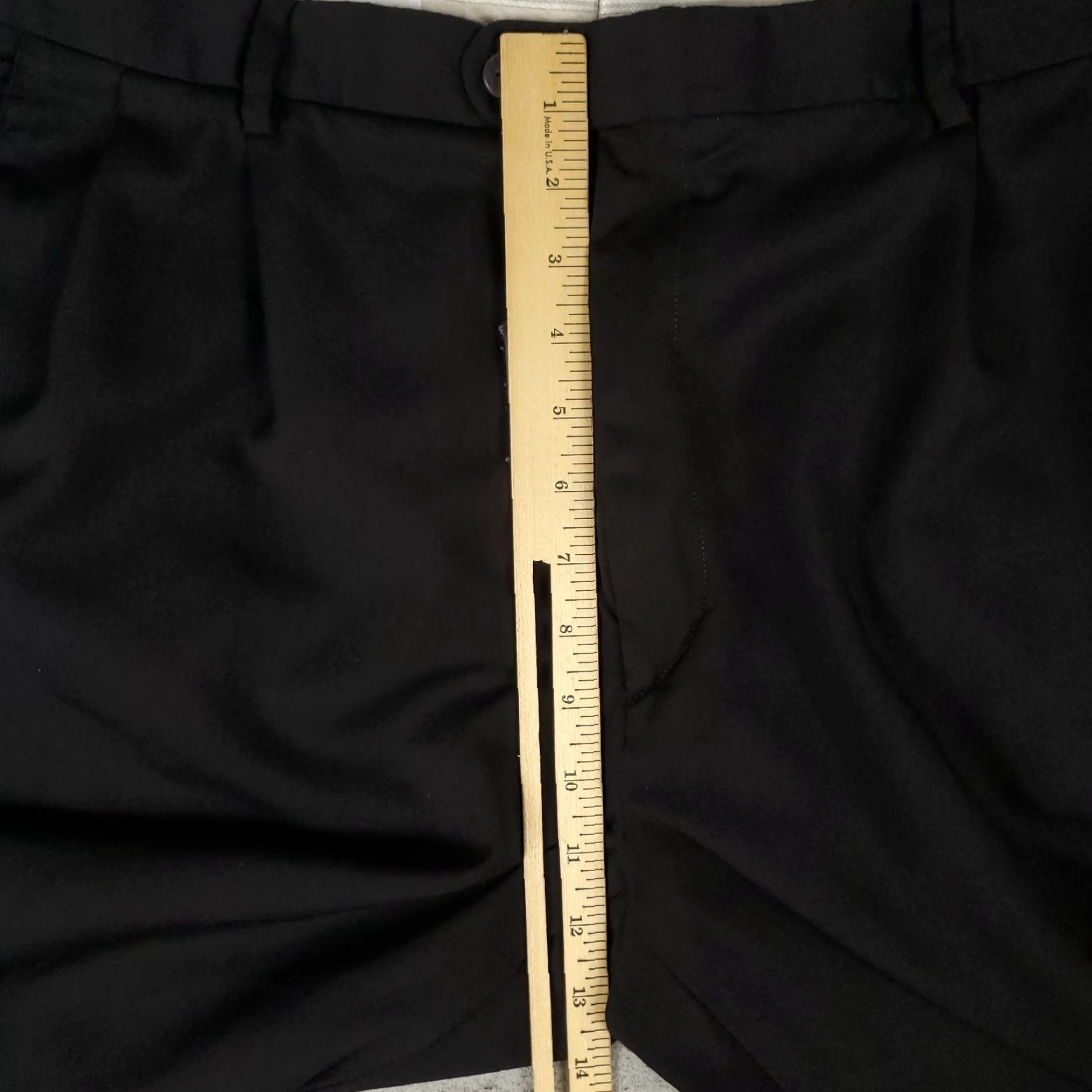 Zanella Zanella Pants Mens 36x28 Black Bennett Wool Pleated Dress Slacks Trousers Chino* Size US 36 / EU 52 - 6 Thumbnail