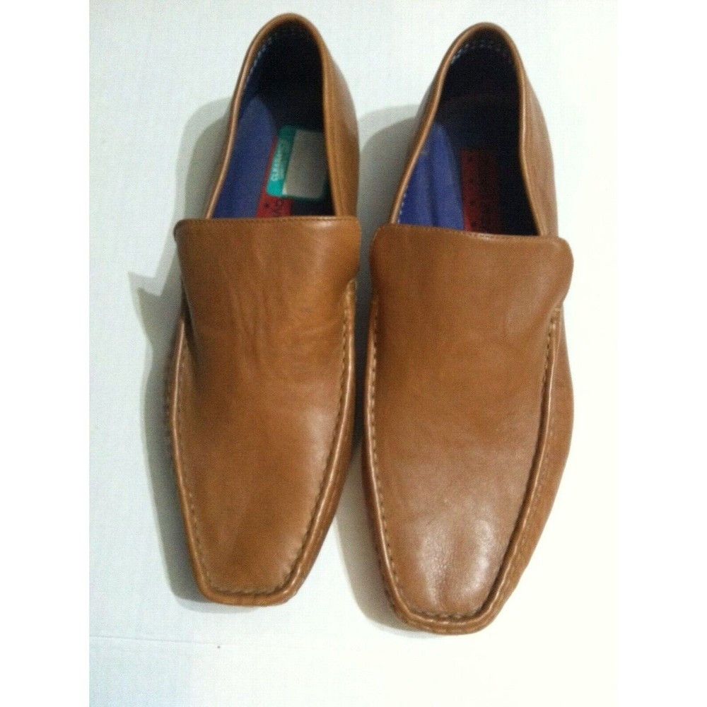 Robert Wayne ROBERT WAYNE MENS NEW BROWN LEATHER SLIP-ON SHOES 9 1/2D Size US 9.5 / EU 42-43 - 1 Thumbnail