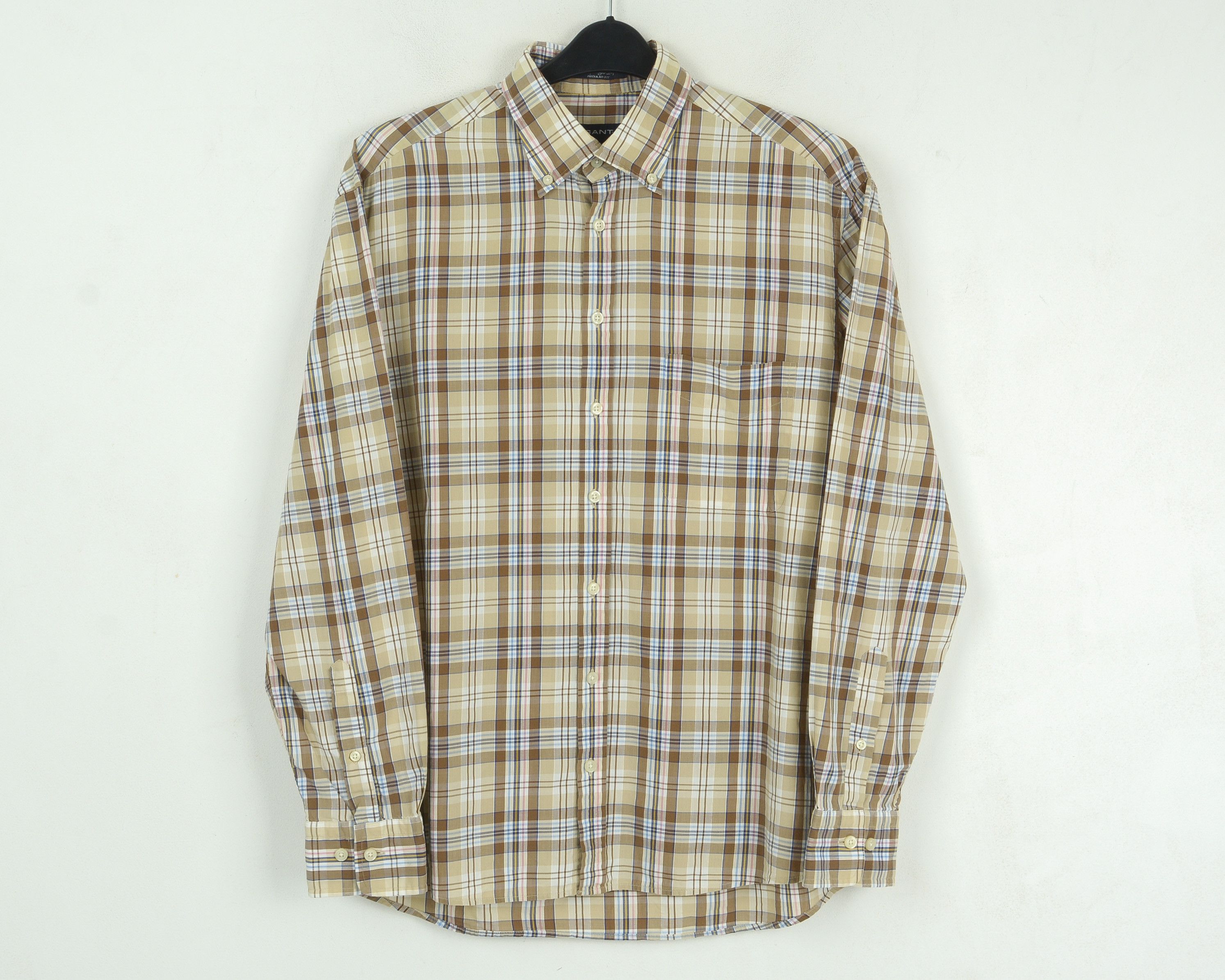 Gant 'Palm Springs Poplin' Casual Shirt Long Sleeve Plaid Check Size US L / EU 52-54 / 3 - 1 Thumbnail