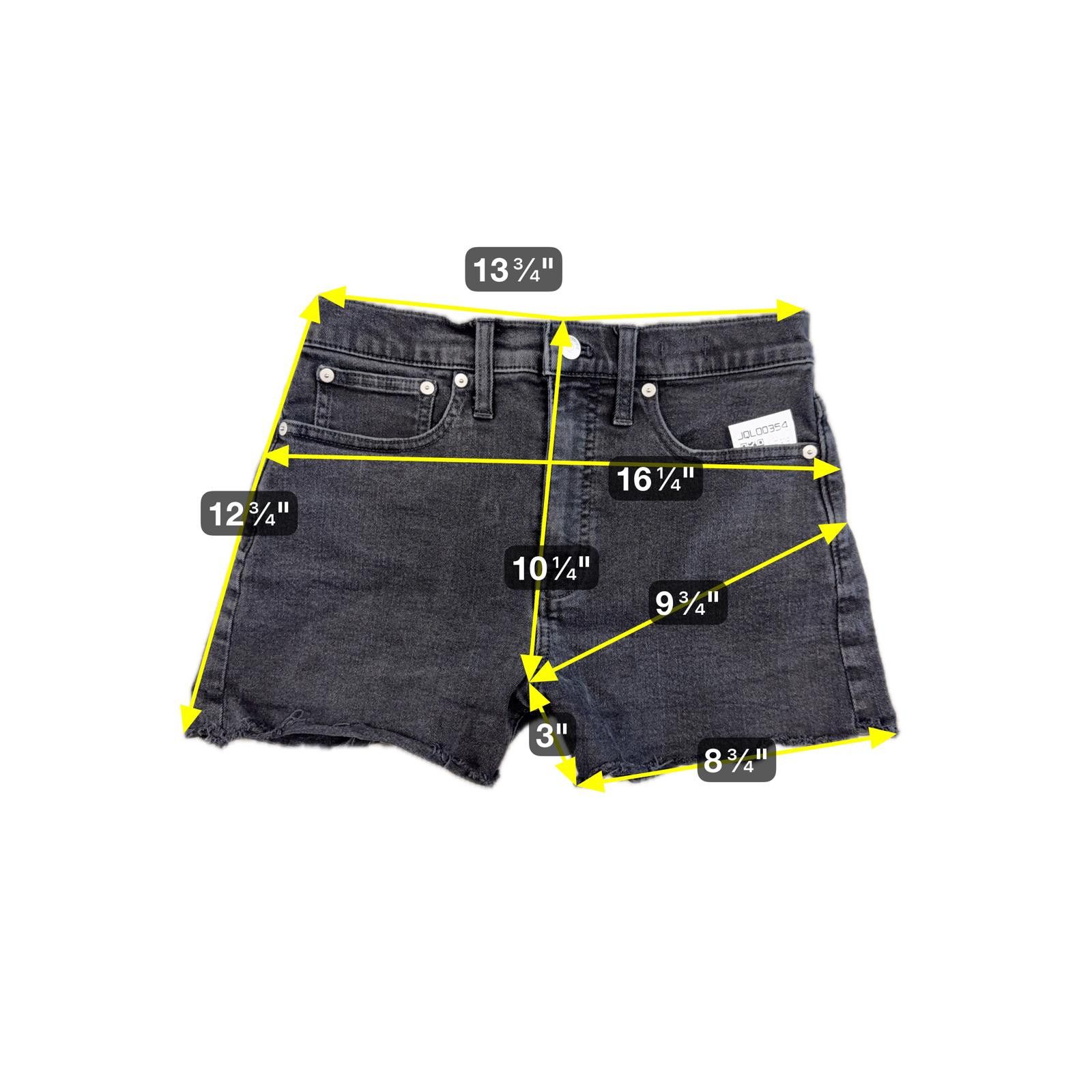Madewell Madewell High-Rise Denim Shorts Raw-Hem Designer Black - 26 Size 26" / US 2 / IT 38 - 7 Thumbnail