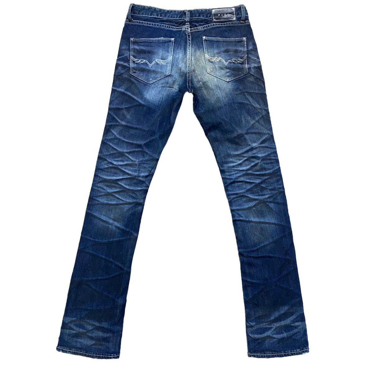 GOSTAR DE FUGA Fuga Waxed Denim Flare Jeans Slim Size US 30 / EU 46 - 2 Thumbnail