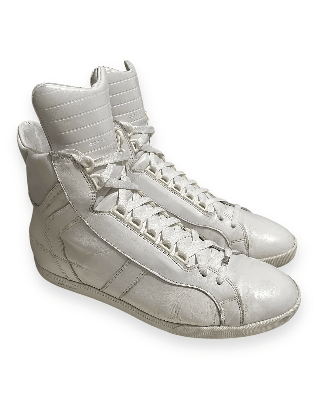 Dior × Hedi Slimane Dior Homme 05SS White Hi-top Sneakers | Grailed