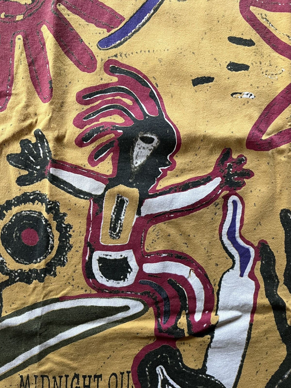 Band Tees × Vintage Midnight Oil Earn, Sun, Moon 1990's Band T-Shirt Size US L / EU 52-54 / 3 - 6 Thumbnail