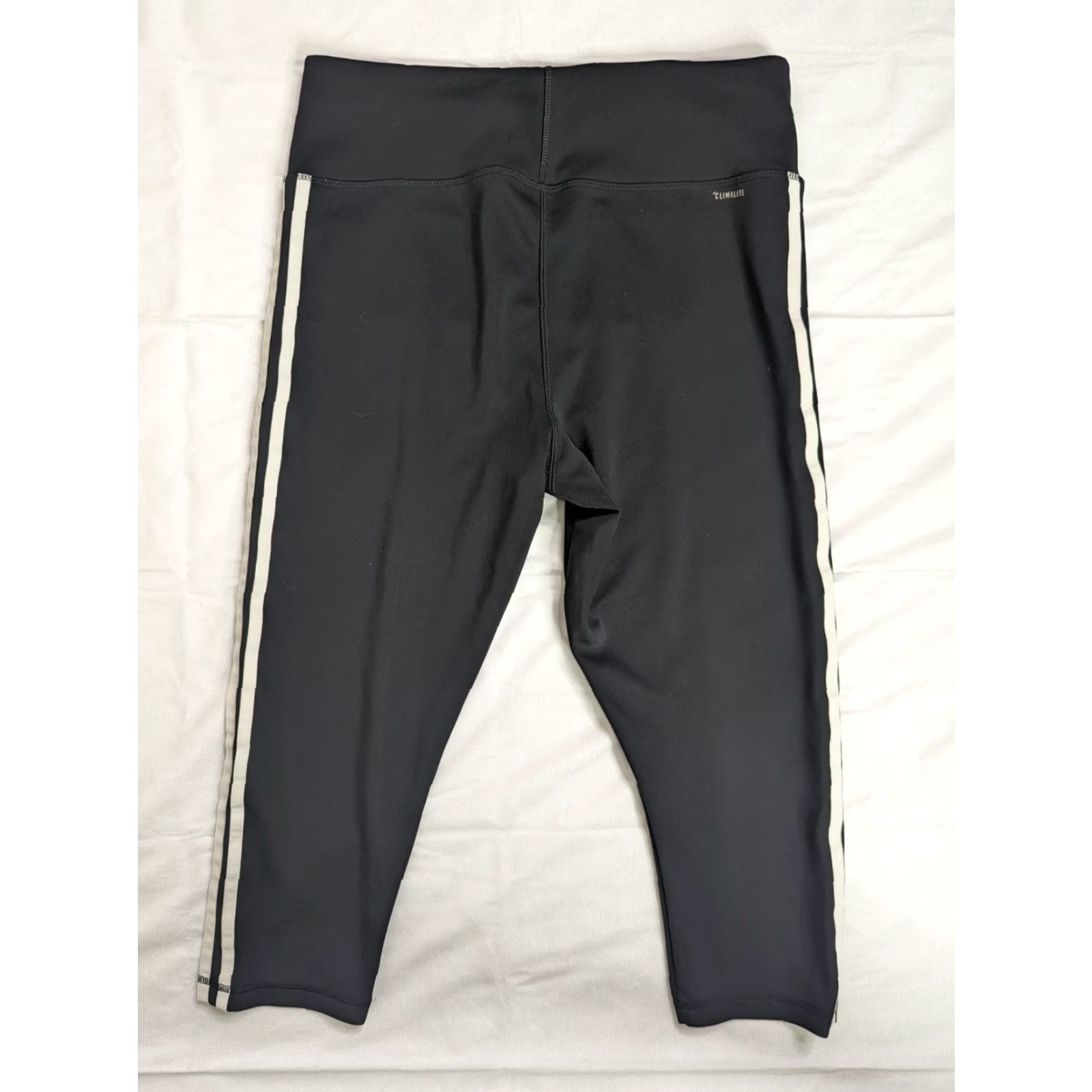 Adidas Adidas Climalite Pants Womens L Black Three Stripe Leggings Yoga Pants A2W Size 36" / US 14 / IT 50 - 2 Thumbnail