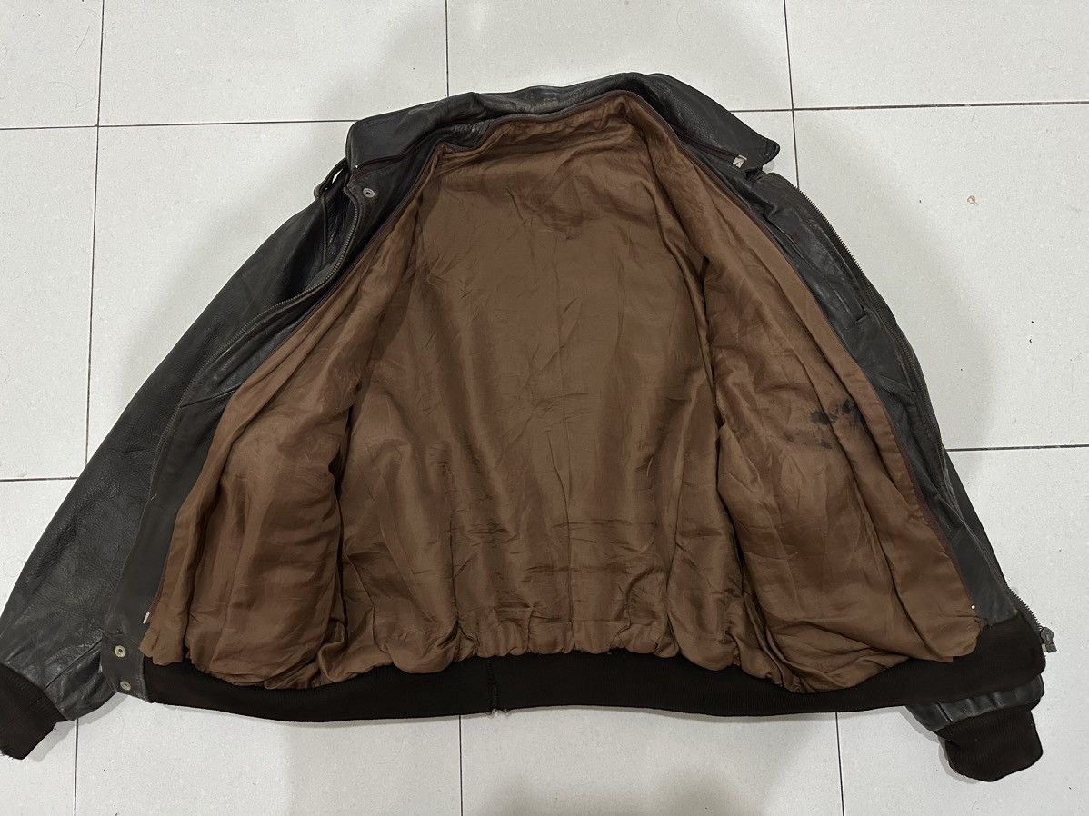 Vintage VTG Giorgio Paris Leather Jacket Size US L / EU 52-54 / 3 - 8 Thumbnail