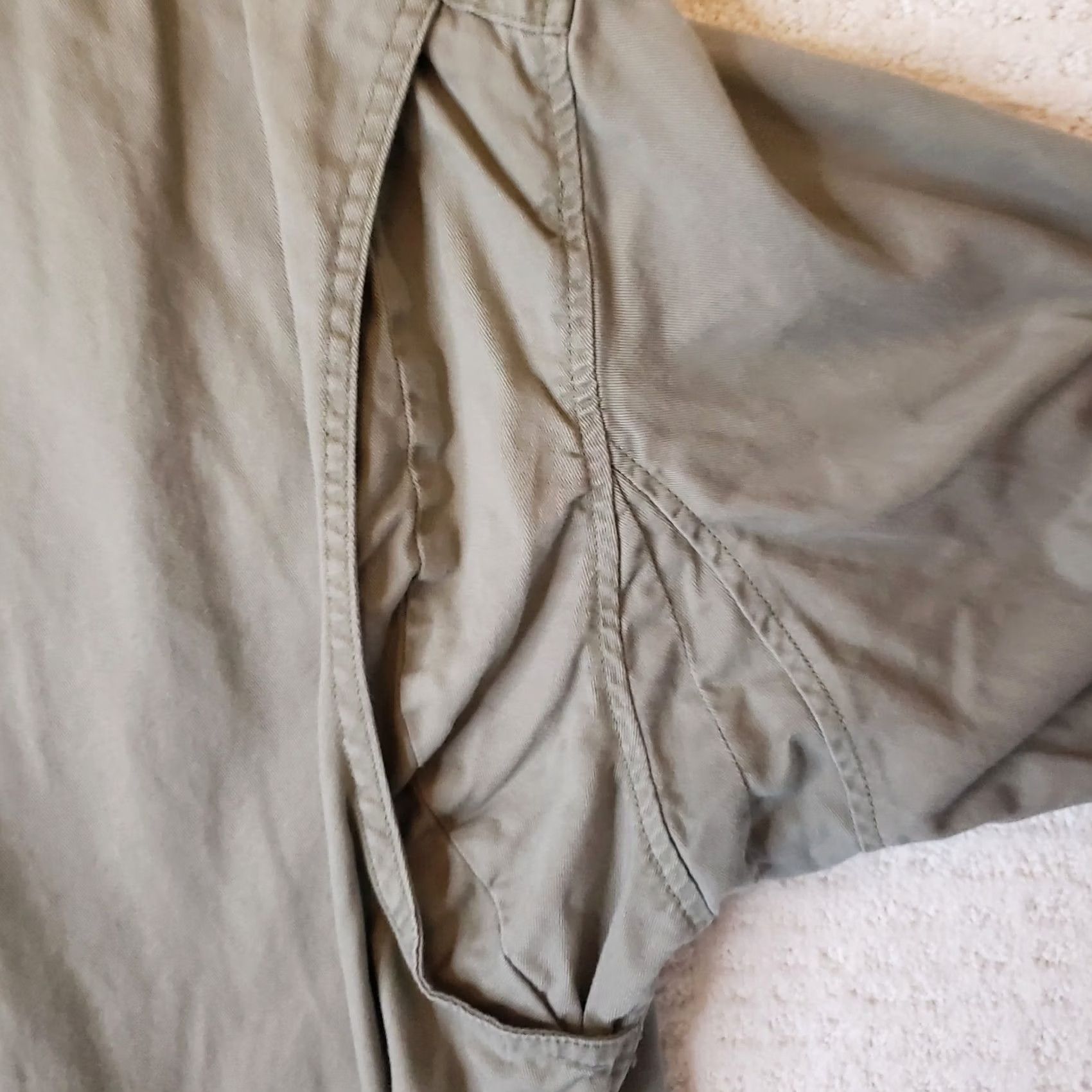 Vintage Duluth 2XL Tall Button-Down Shirt Men Green Khaki Heavyweight Cotton Flannel Pockets Workwear Relaxed Short/Long Sleeve (adjusted for clarity) Size US XXL / EU 58 / 5 - 5 Thumbnail