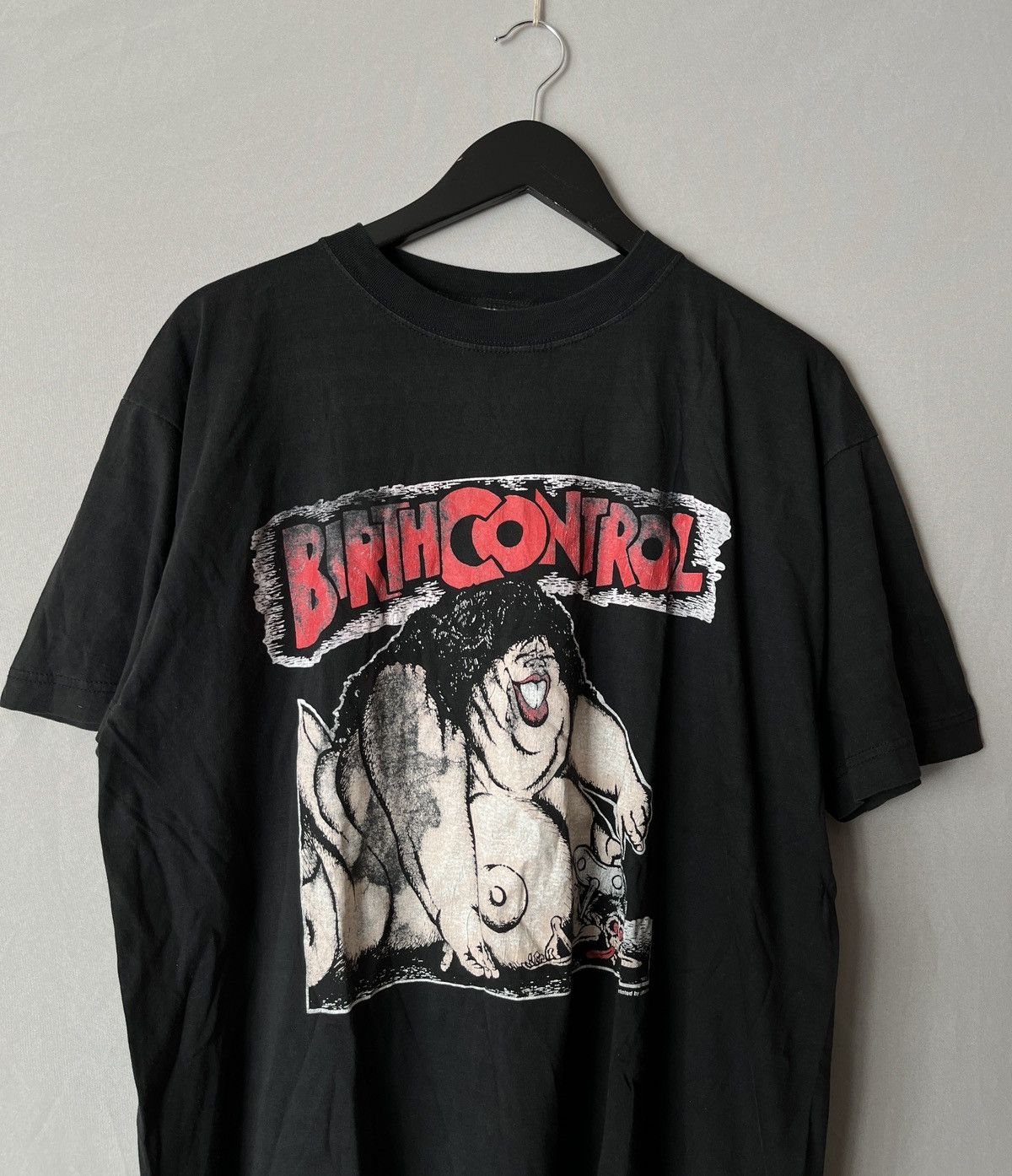 Band Tees × Vintage 1980’s Birth Control Hoodoo Man Iconic Print T-Shirt Size US XL / EU 56 / 4 - 4 Thumbnail