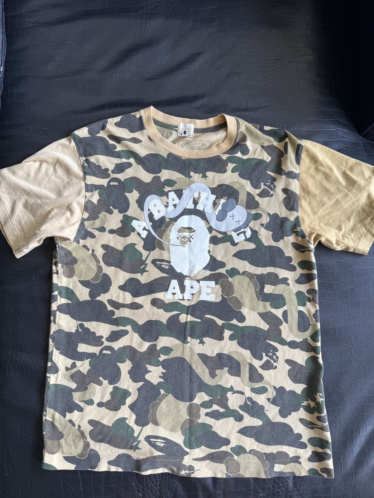Bape × Kaws × Nigo Bape x kaws yellow camo T-shirt Nigo Size US M / EU 48-50 / 2 - 1 Thumbnail