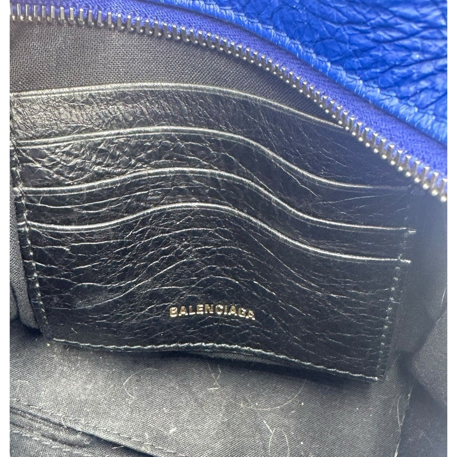Balenciaga Bazar Shoulder Handbag Goatskin Blue Size Mini Authentic Size ONE SIZE - 9 Thumbnail