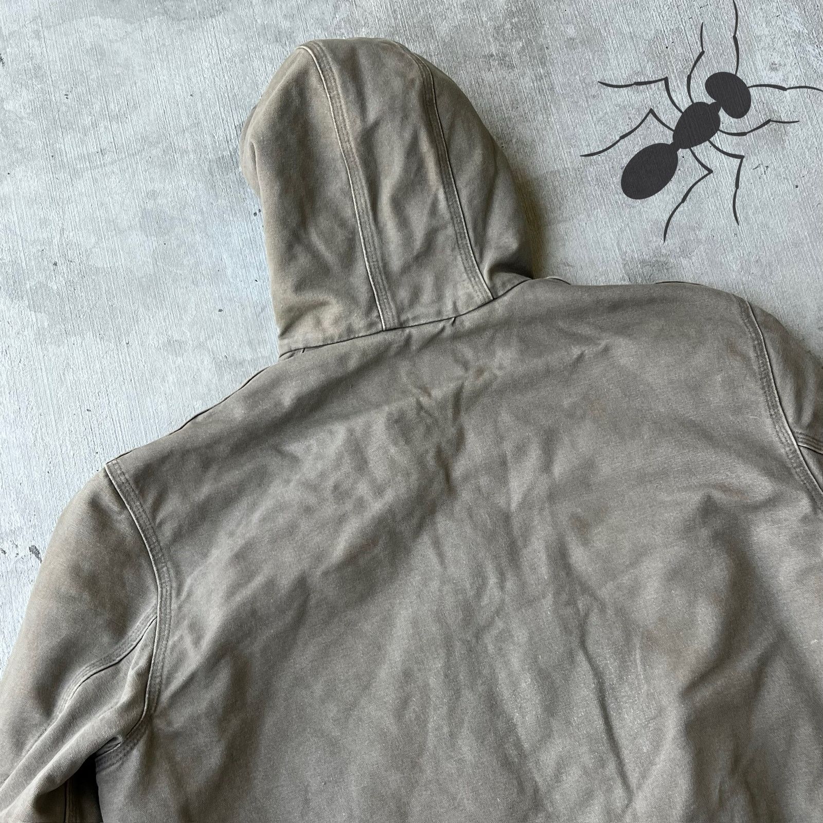 Carhartt × Vintage Carhartt J130 DES brown hooded work wear jacket Size US XL / EU 56 / 4 - 5 Thumbnail