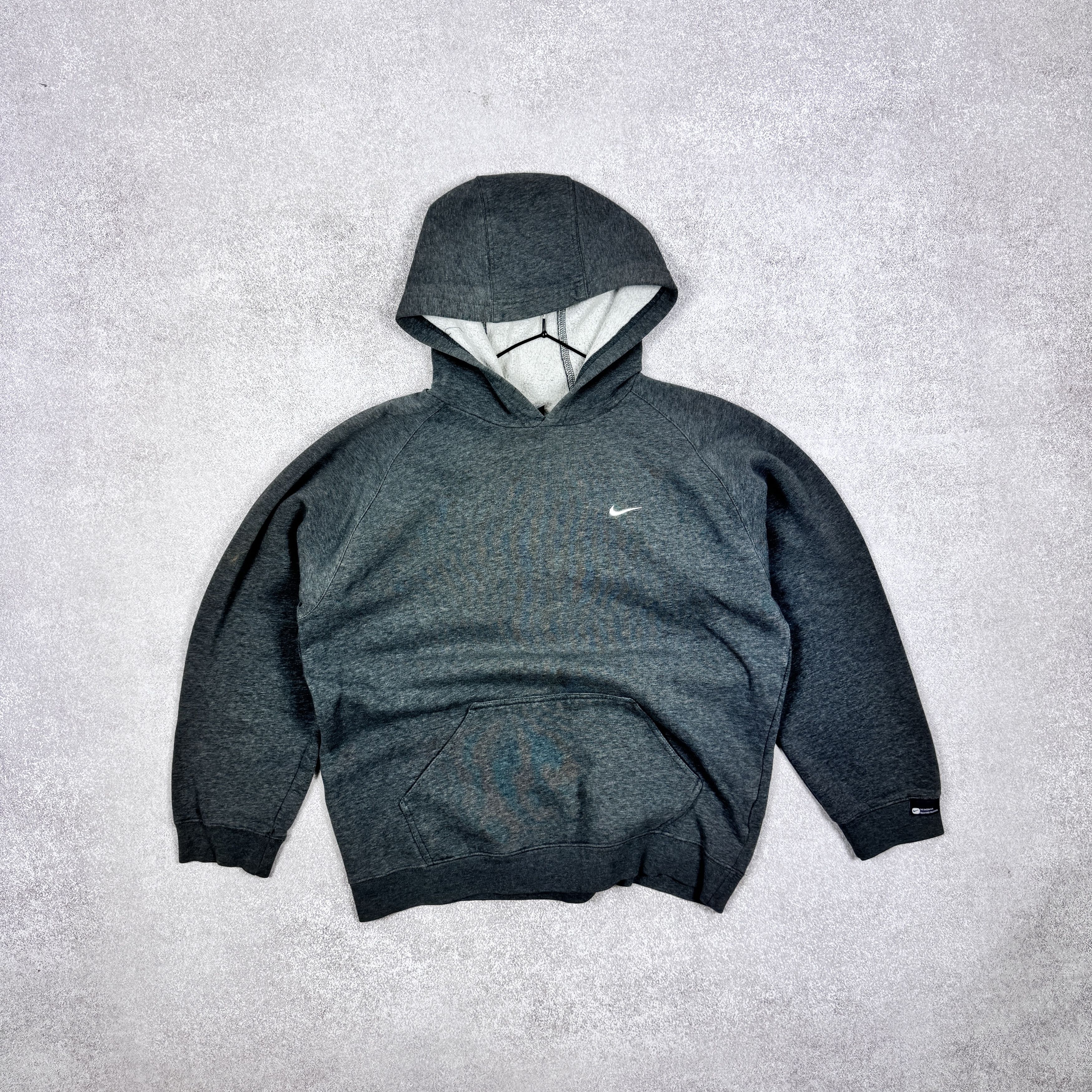 Nike Nike Vintage Grey Oversize Hoodie Logo Size S-M Size M / US 6-8 / IT 42-44 - 1 Thumbnail