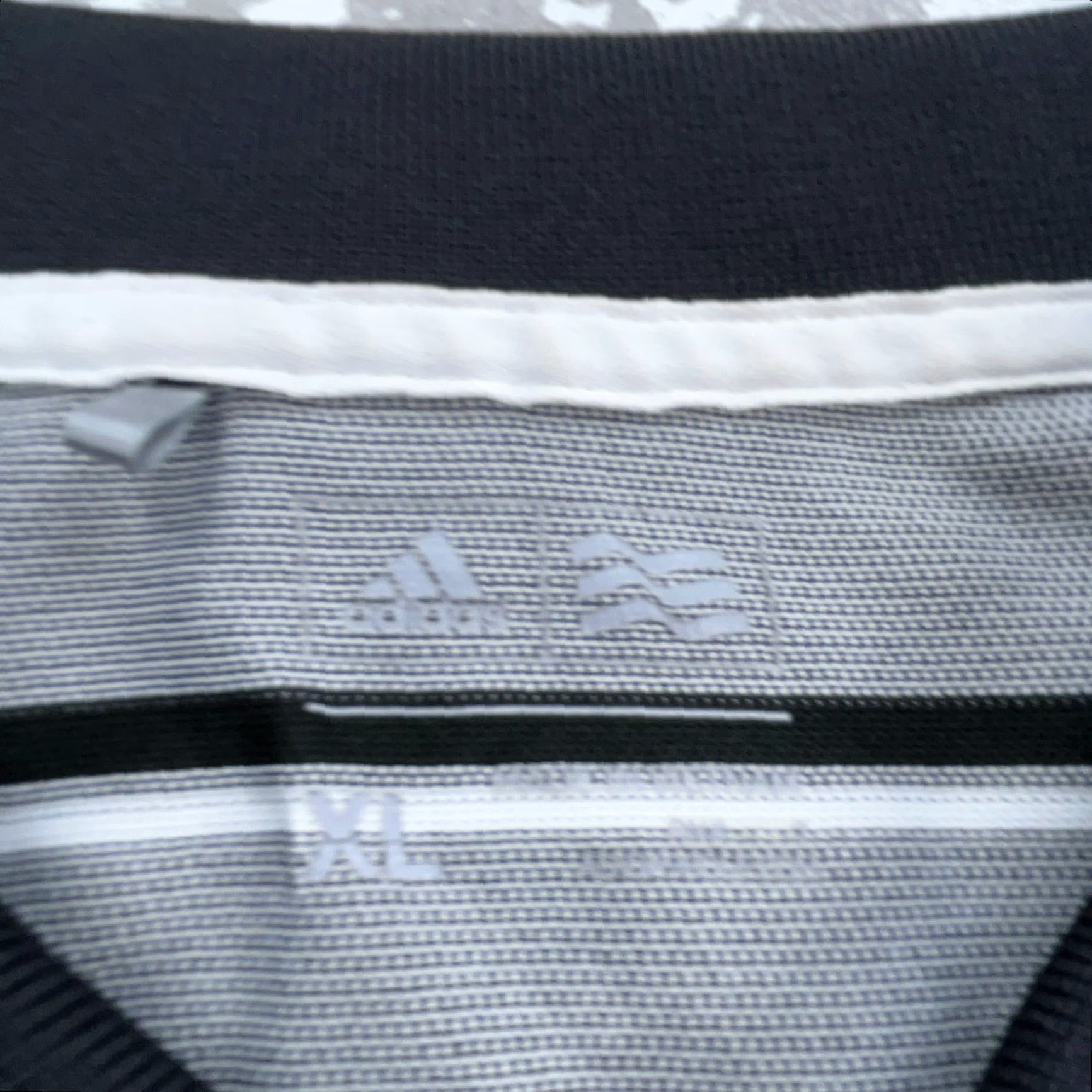 Adidas Adidas Polo Shirt Men XL Gray Striped Golf Performance Tennis Wicking Dry Size US XL / EU 56 / 4 - 4 Thumbnail