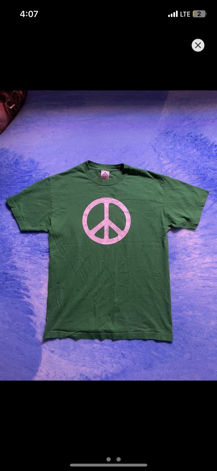 Vintage peace t-shirt Size US M / EU 48-50 / 2 - 1 Thumbnail